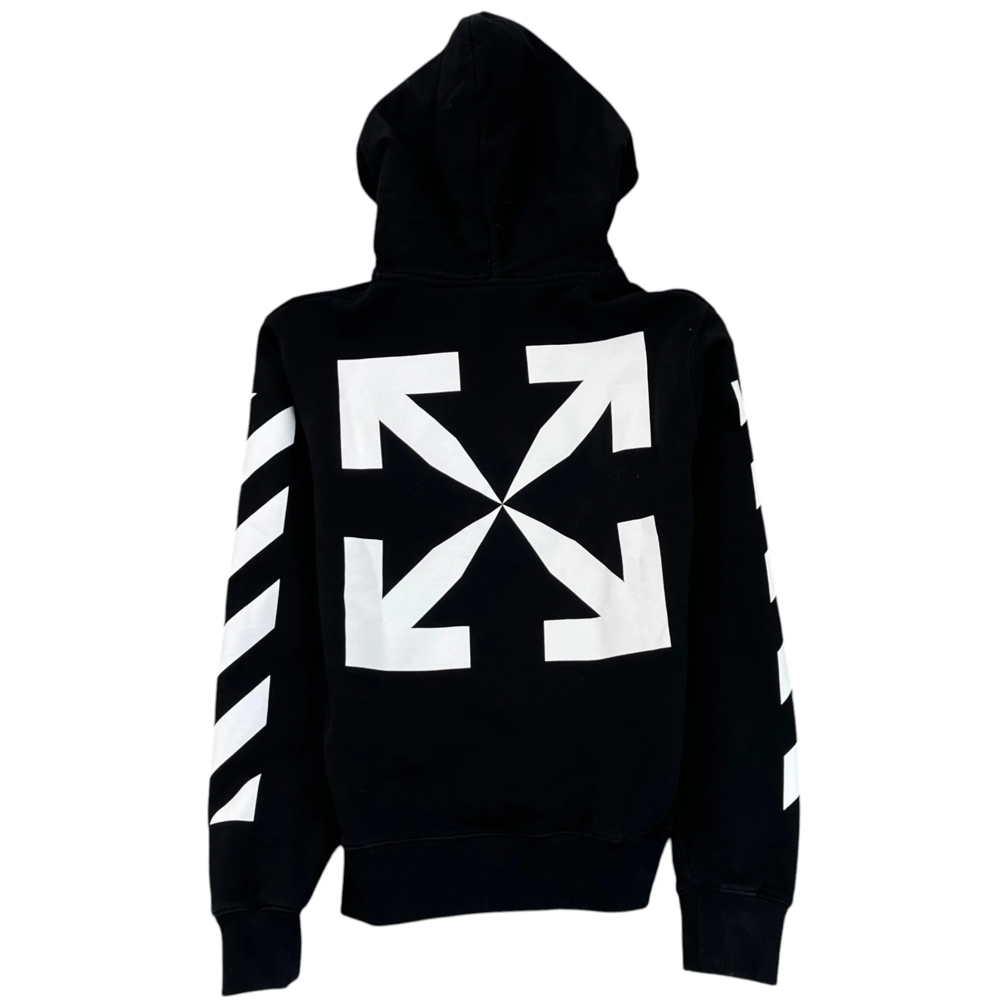 Men's Arrow Logo Hoodie Black Size S - Image 2