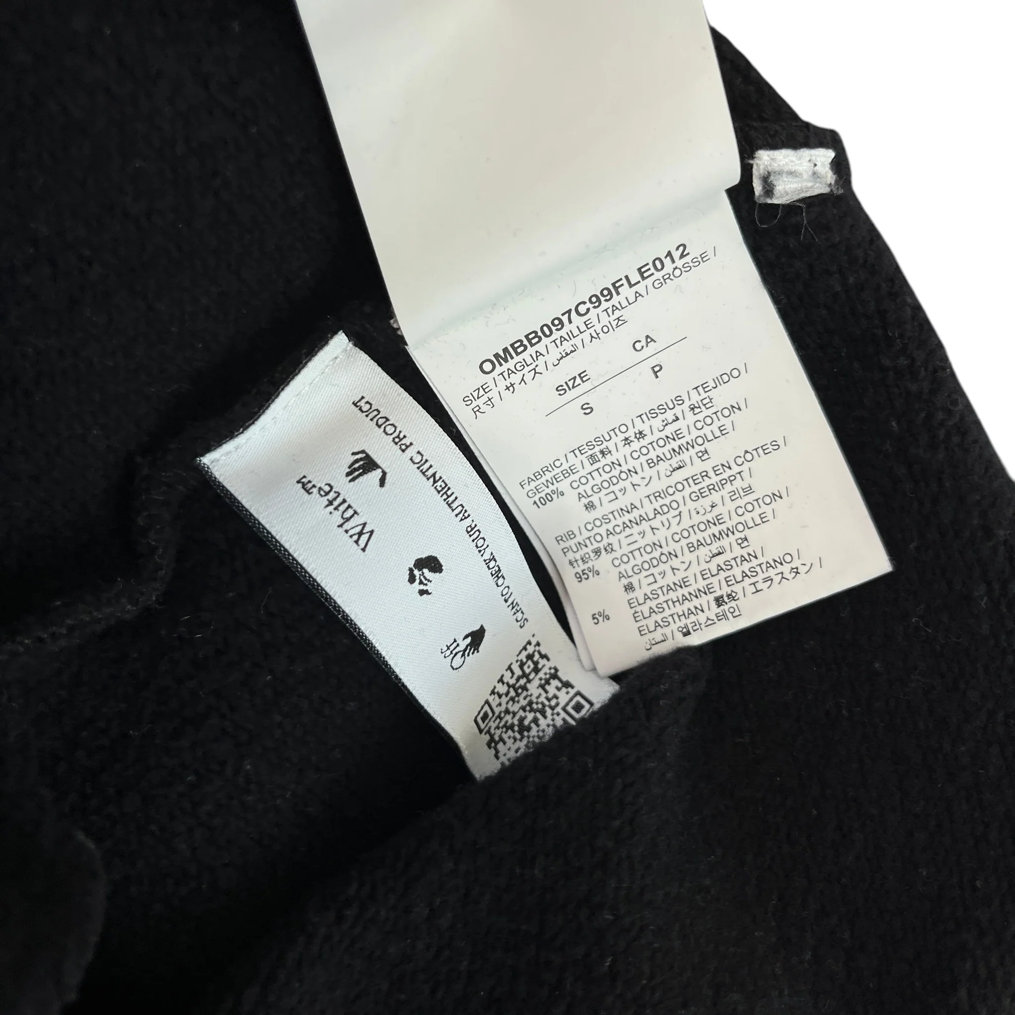 Men's Arrow Logo Hoodie Black Size S - Image 6