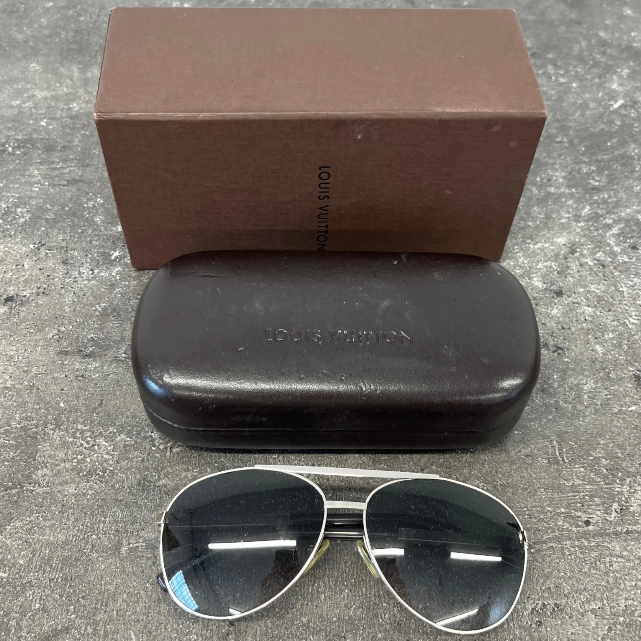 Men's Attitude Pilot Sunglasses Silver - Image 11