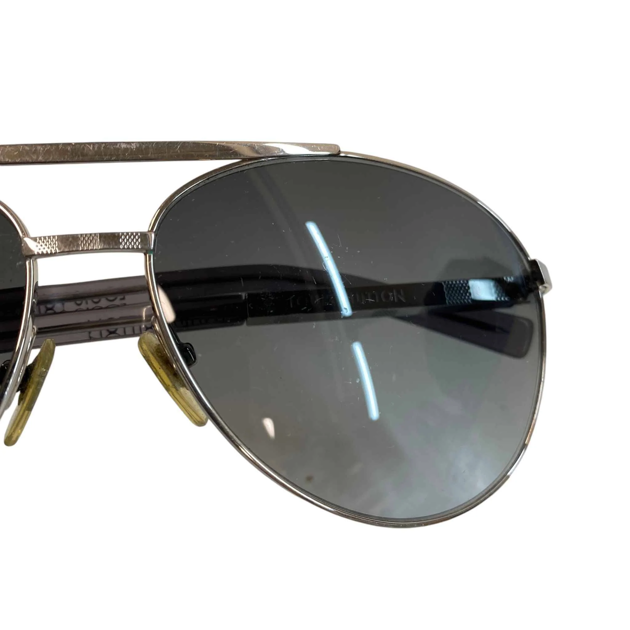 Men's Attitude Pilot Sunglasses Silver - Image 13