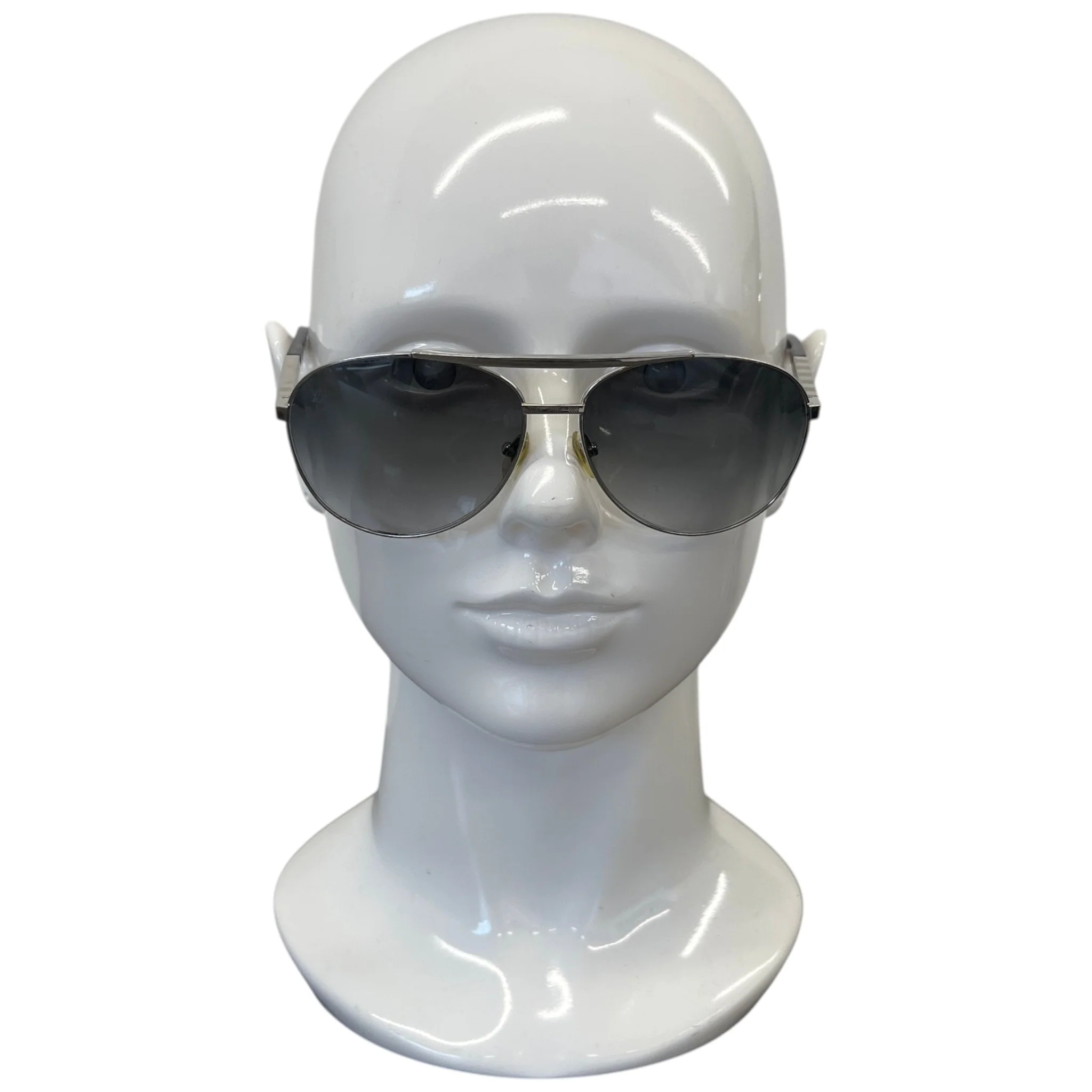Men's Attitude Pilot Sunglasses Silver - Image 2