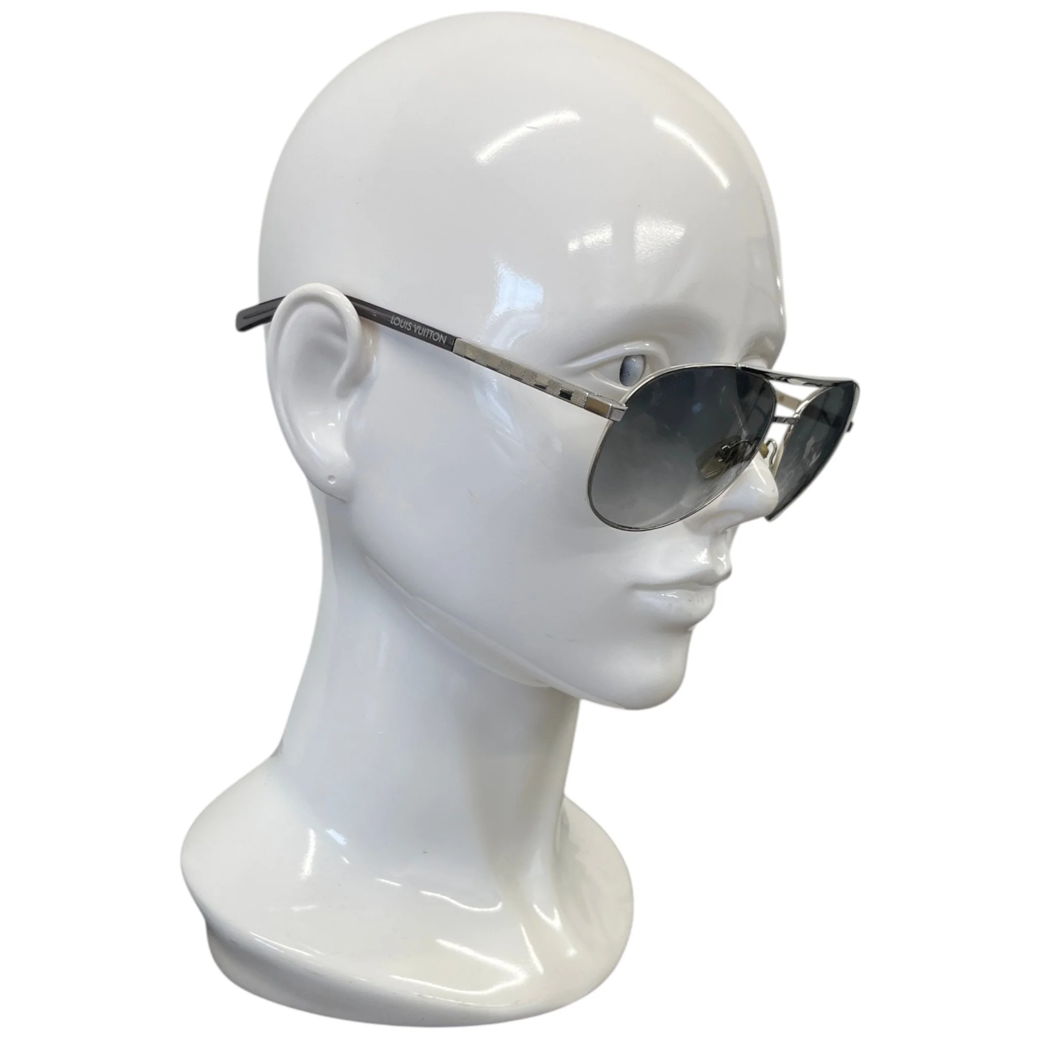Men's Attitude Pilot Sunglasses Silver - Image 3