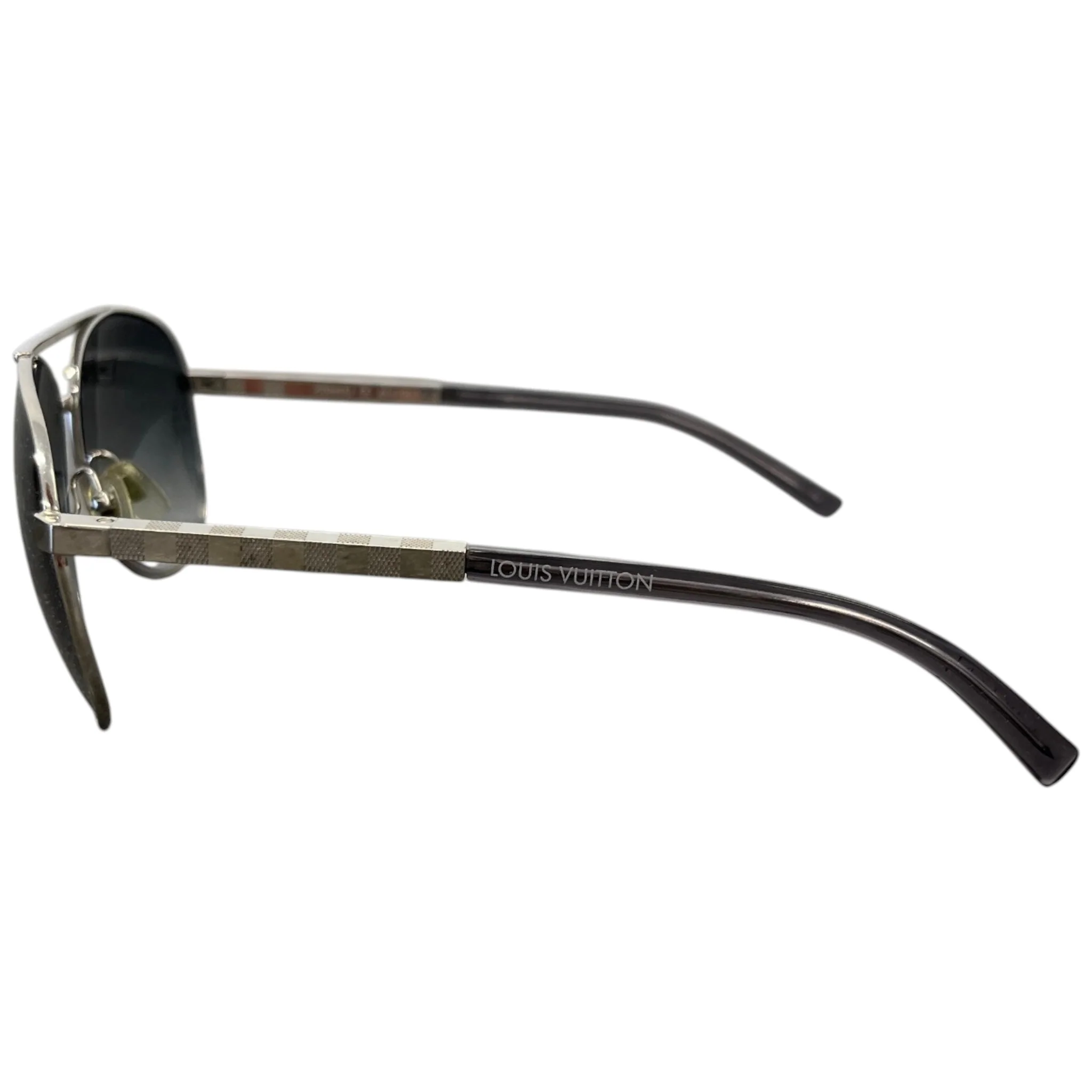 Men's Attitude Pilot Sunglasses Silver - Image 6