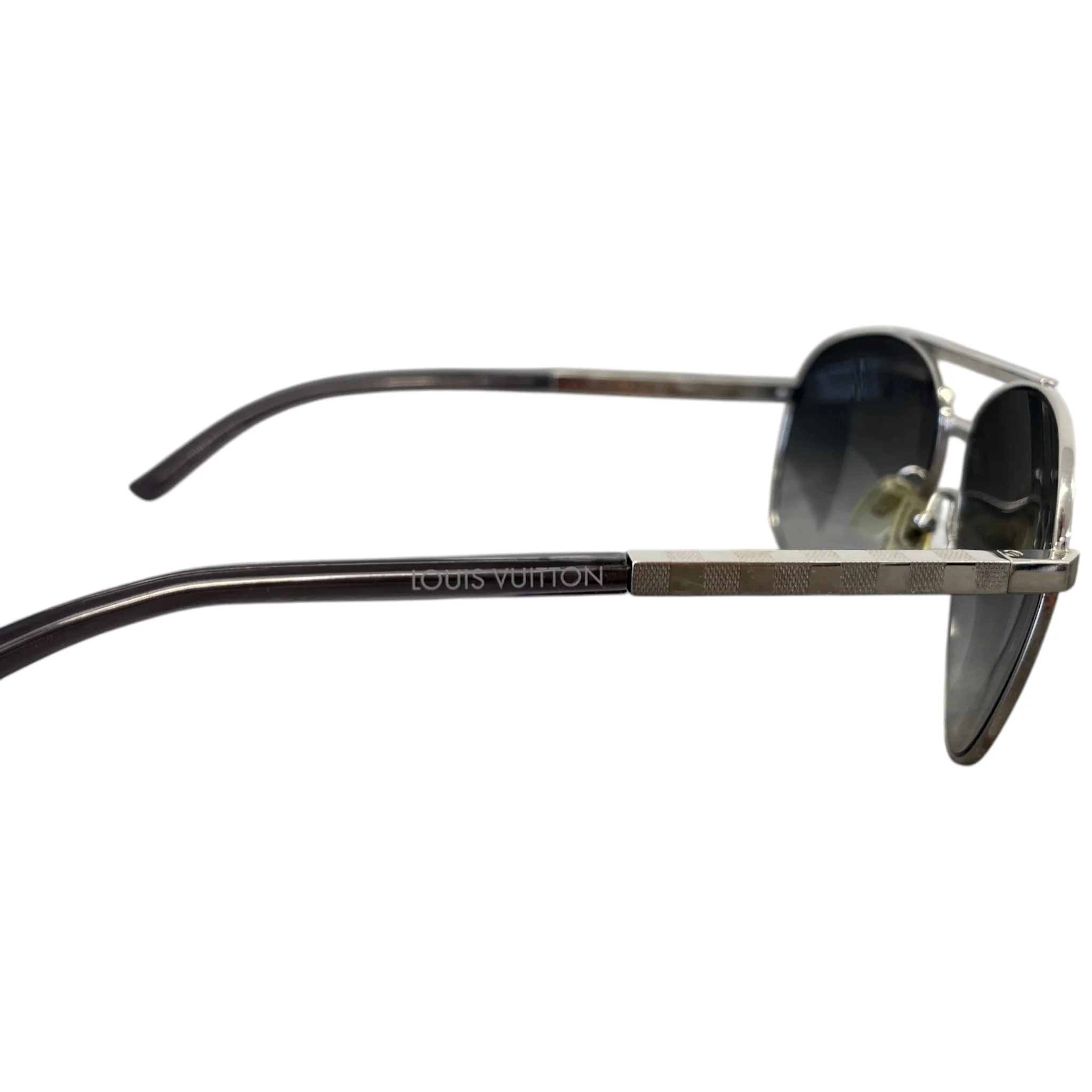 Men's Attitude Pilot Sunglasses Silver - Image 9