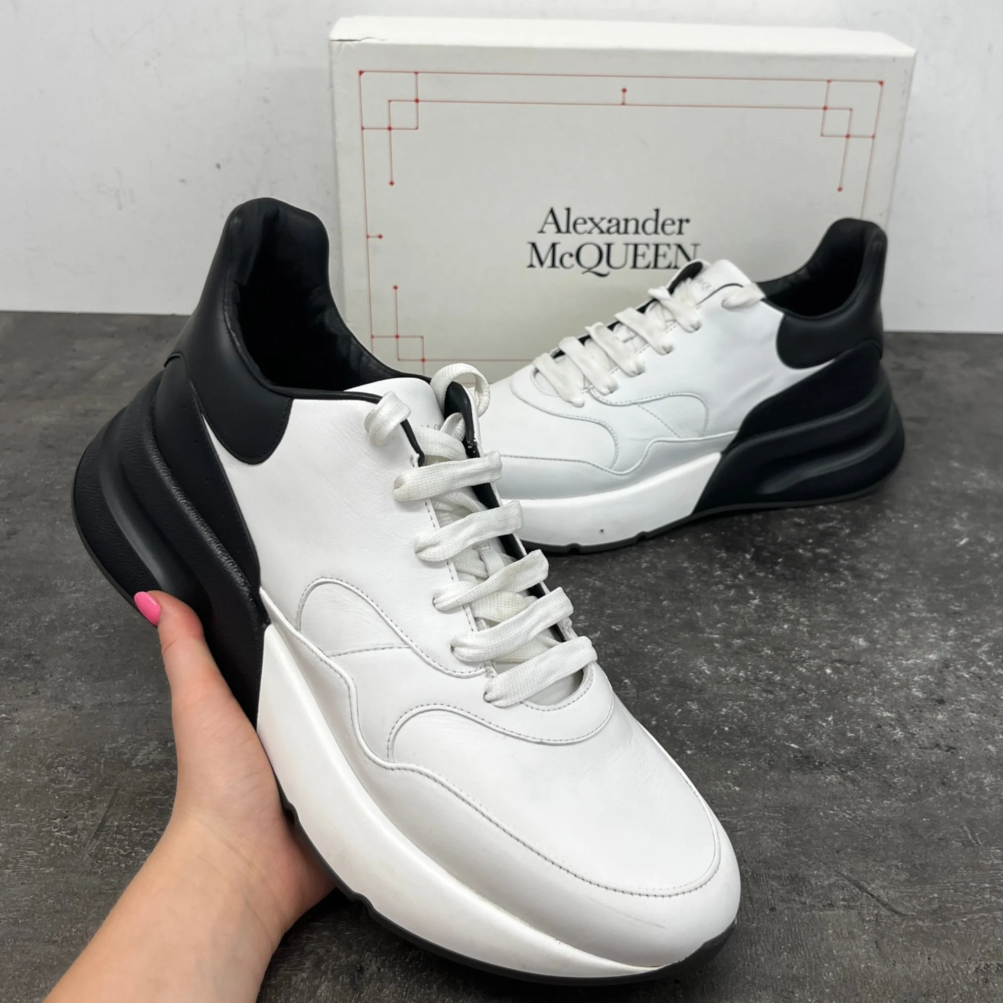 Men's Aurelius Low Trainers White Size EU 45 / UK 11 - Image 12