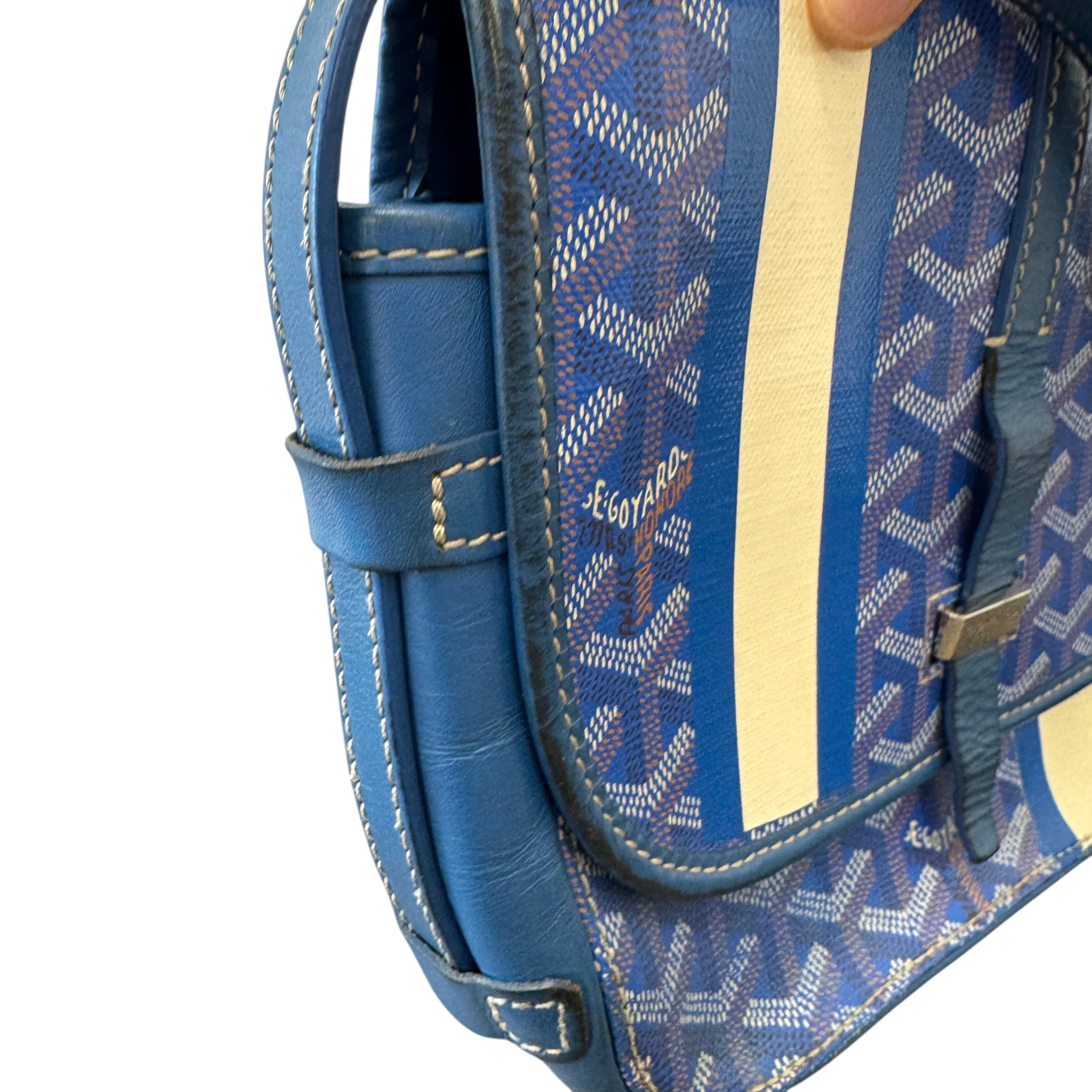 Men's Belvedere Pm Messenger Bag Blue - Image 10