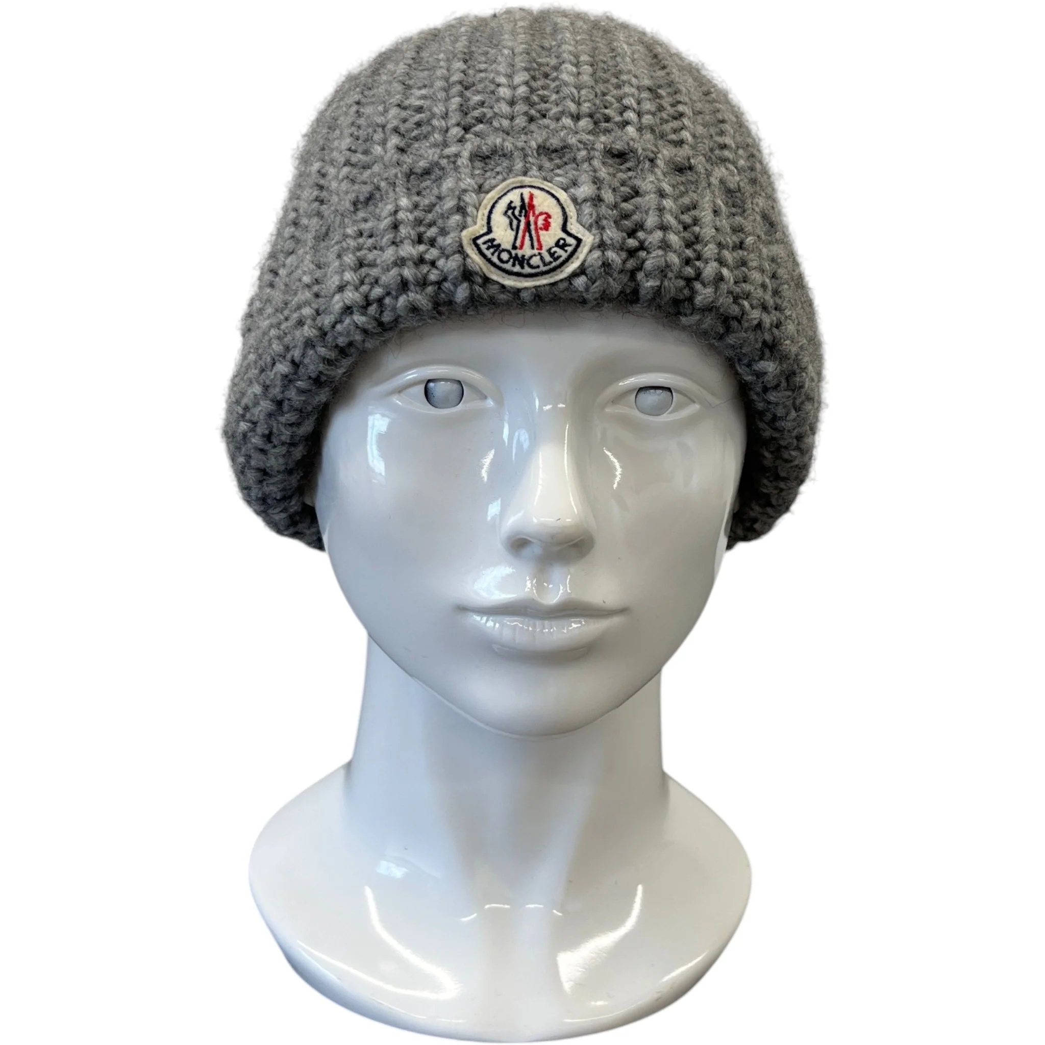 Men's Berretto Tricot Beanie Hat Grey - Image 2
