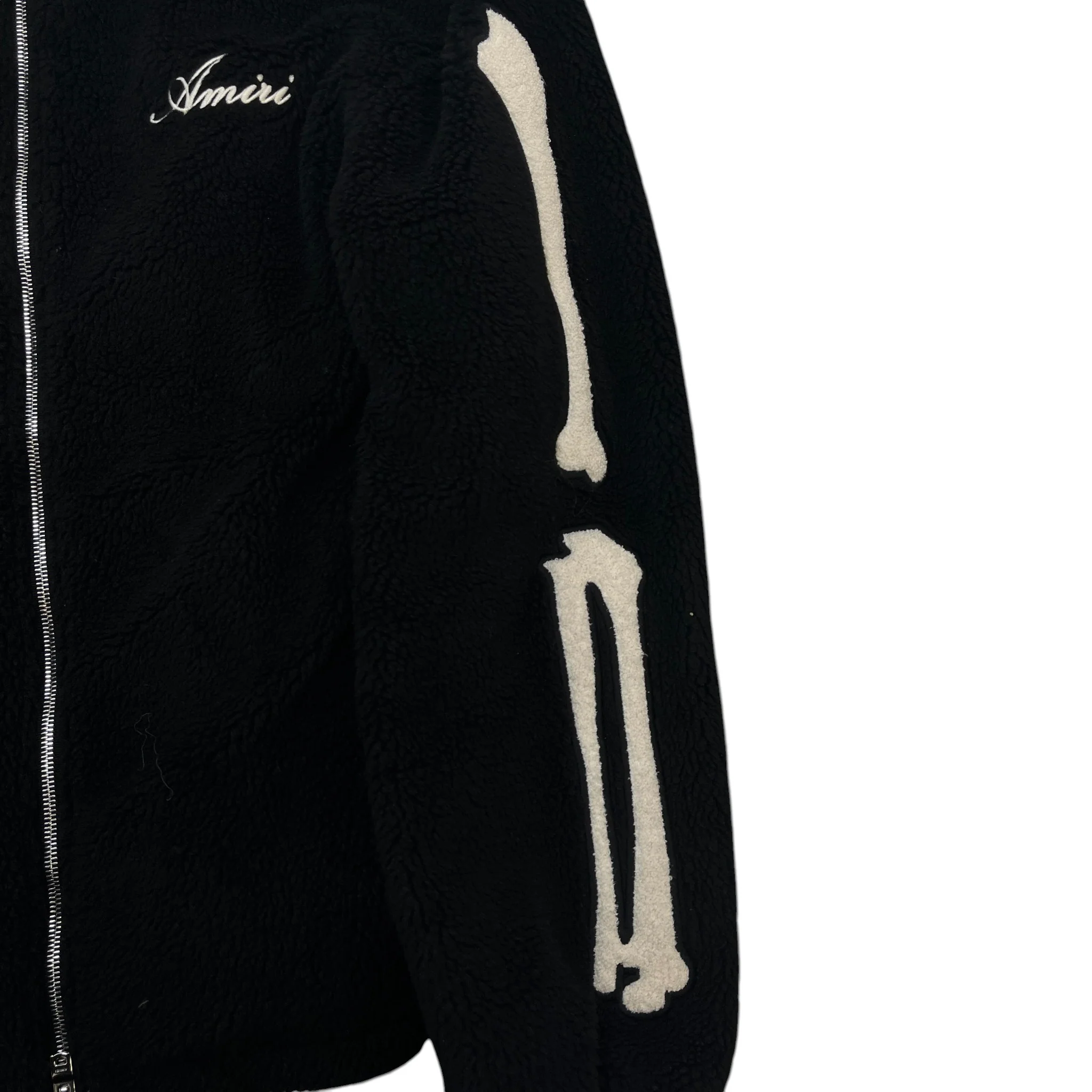 Men's Bones Fleece Jacket Black Size M - Image 5