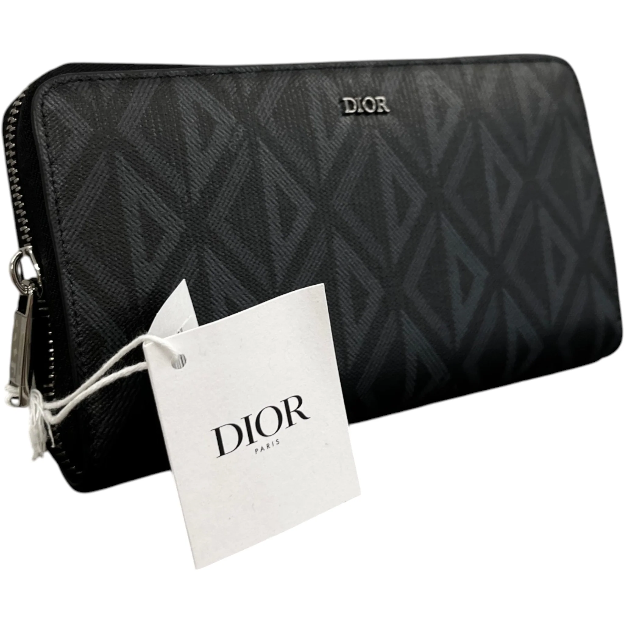 Men's Cd Diamond Wallet Grey - Image 3