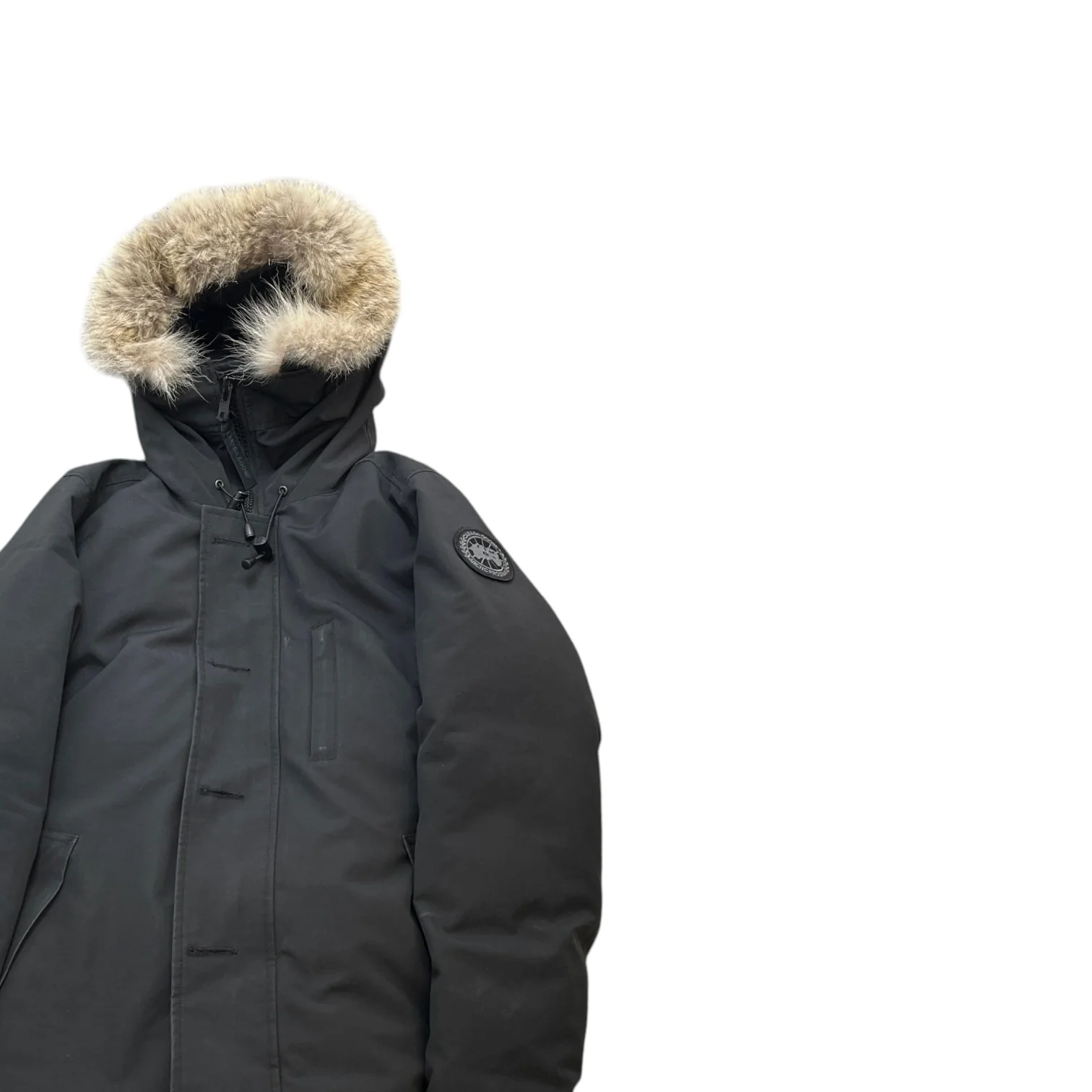Men's Chateau Parka Down Jacket Black Size S - Image 3