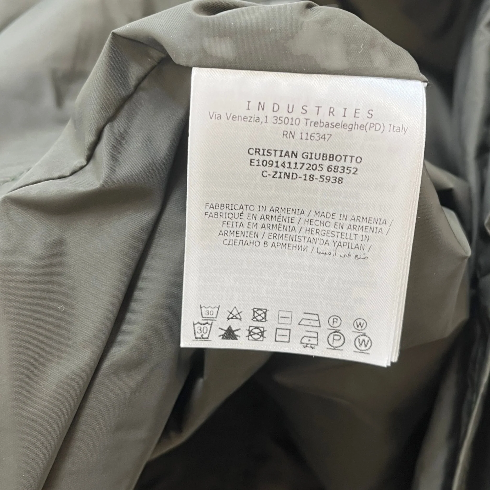 Men's Cristian Jacket Khaki Size 5 / XXL - Image 7
