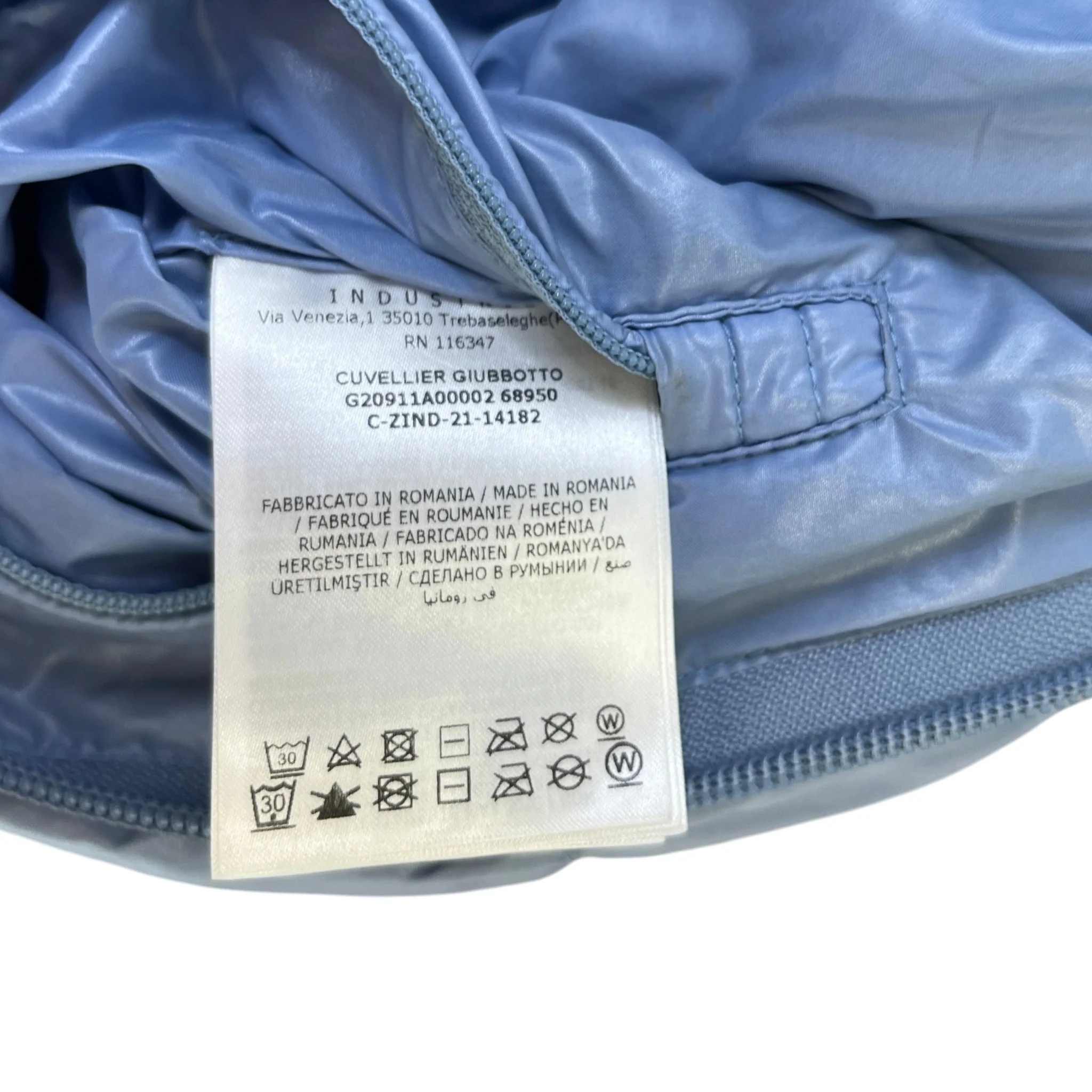 Men's Cuvellier Down Jacket Blue Size 2 / M - Image 8