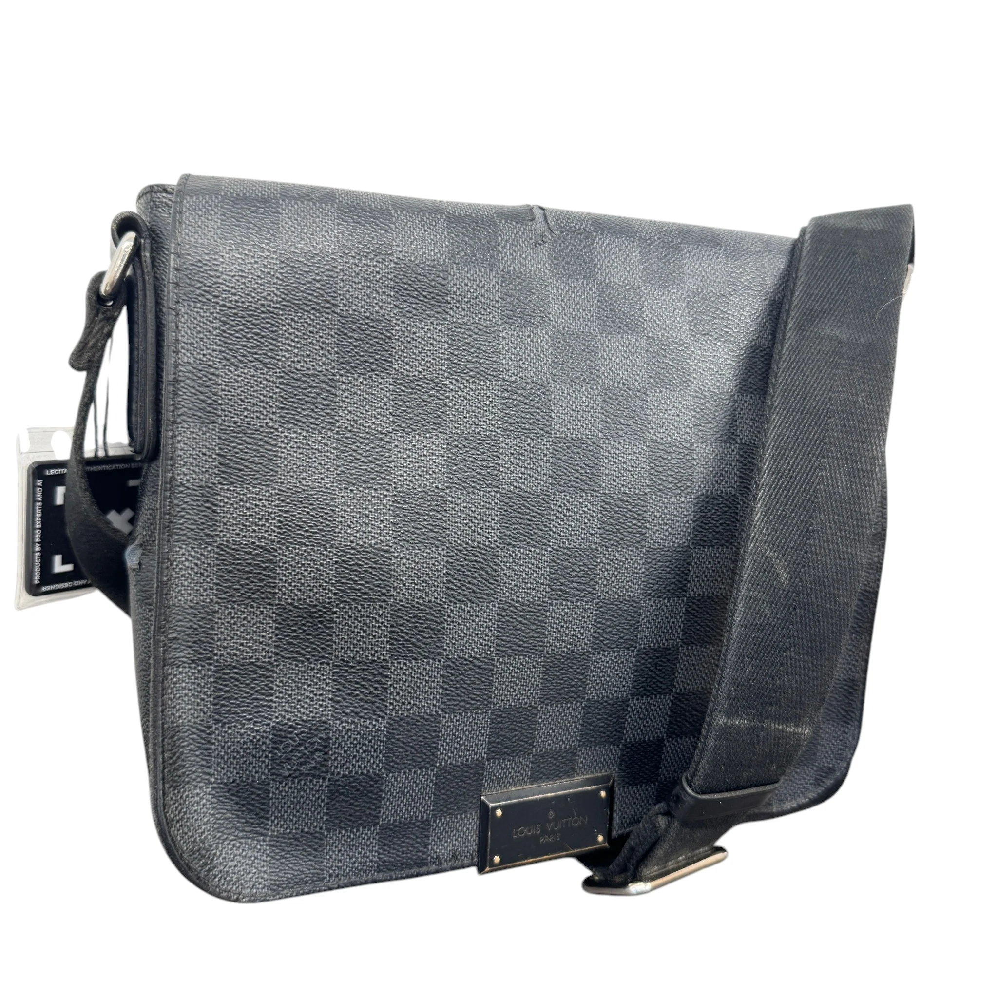 Men's Damier Graphite District Pm Messenger Bag Black - Image 5