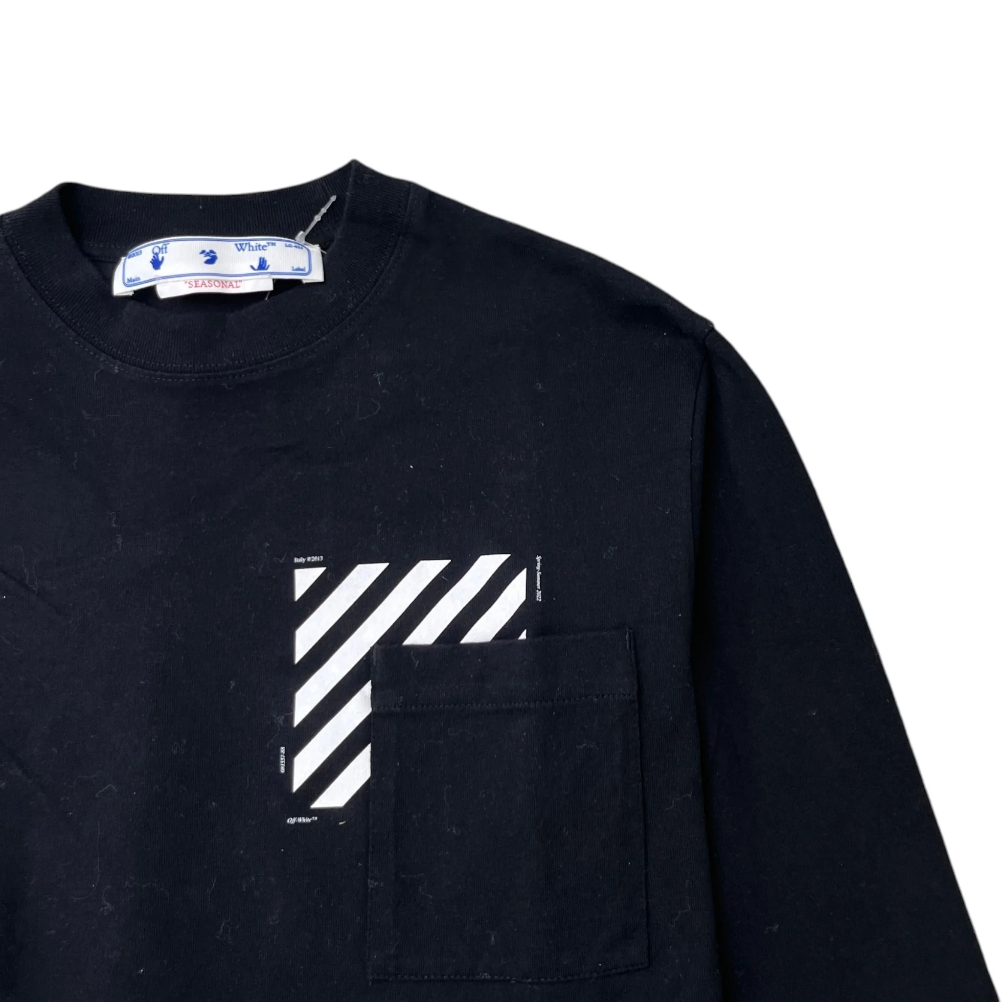 Men's Diag Skate Long Sleeve T-Shirt Black Size XS - Image 5