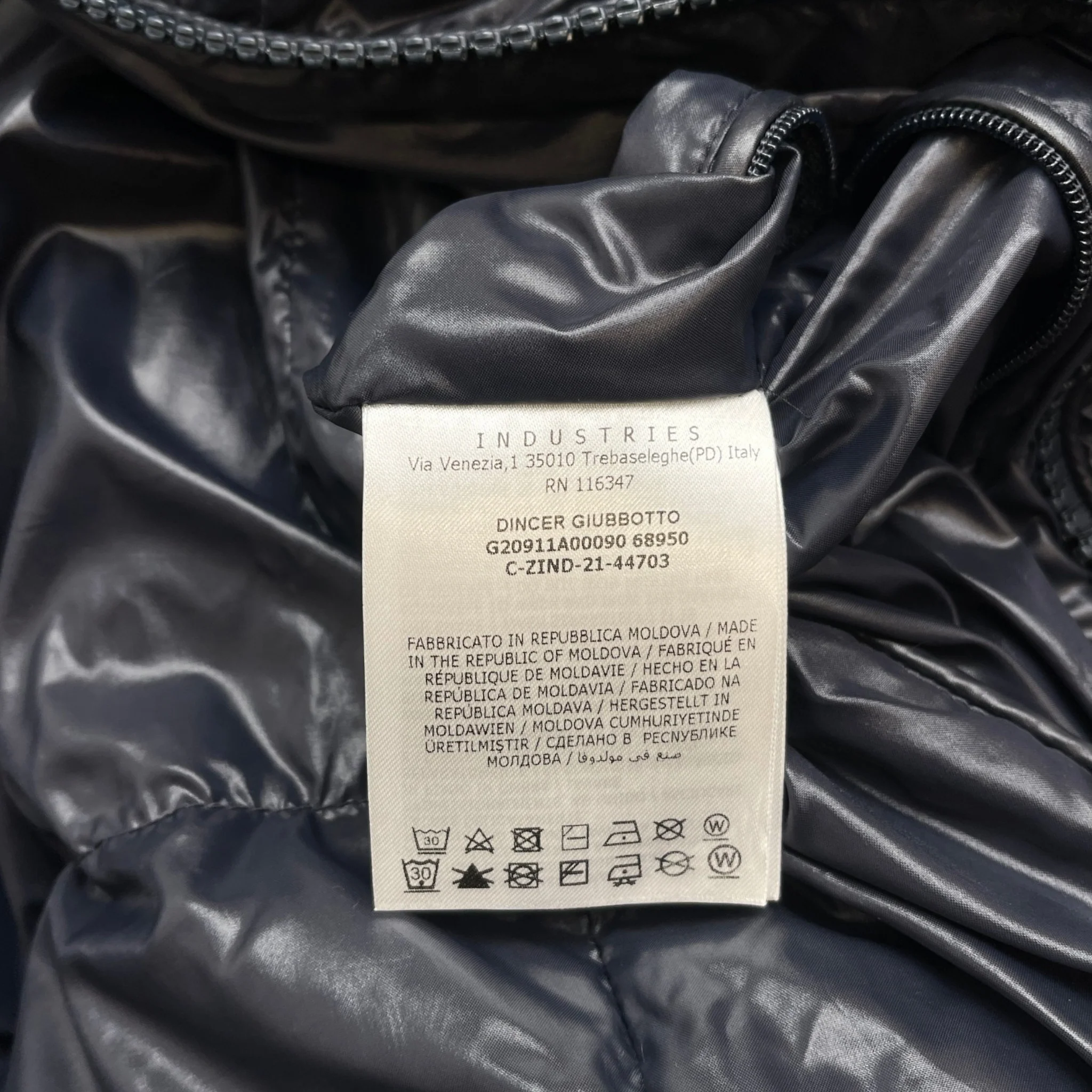Men's Dincer Down Jacket Navy Size 4 / XL - Image 10