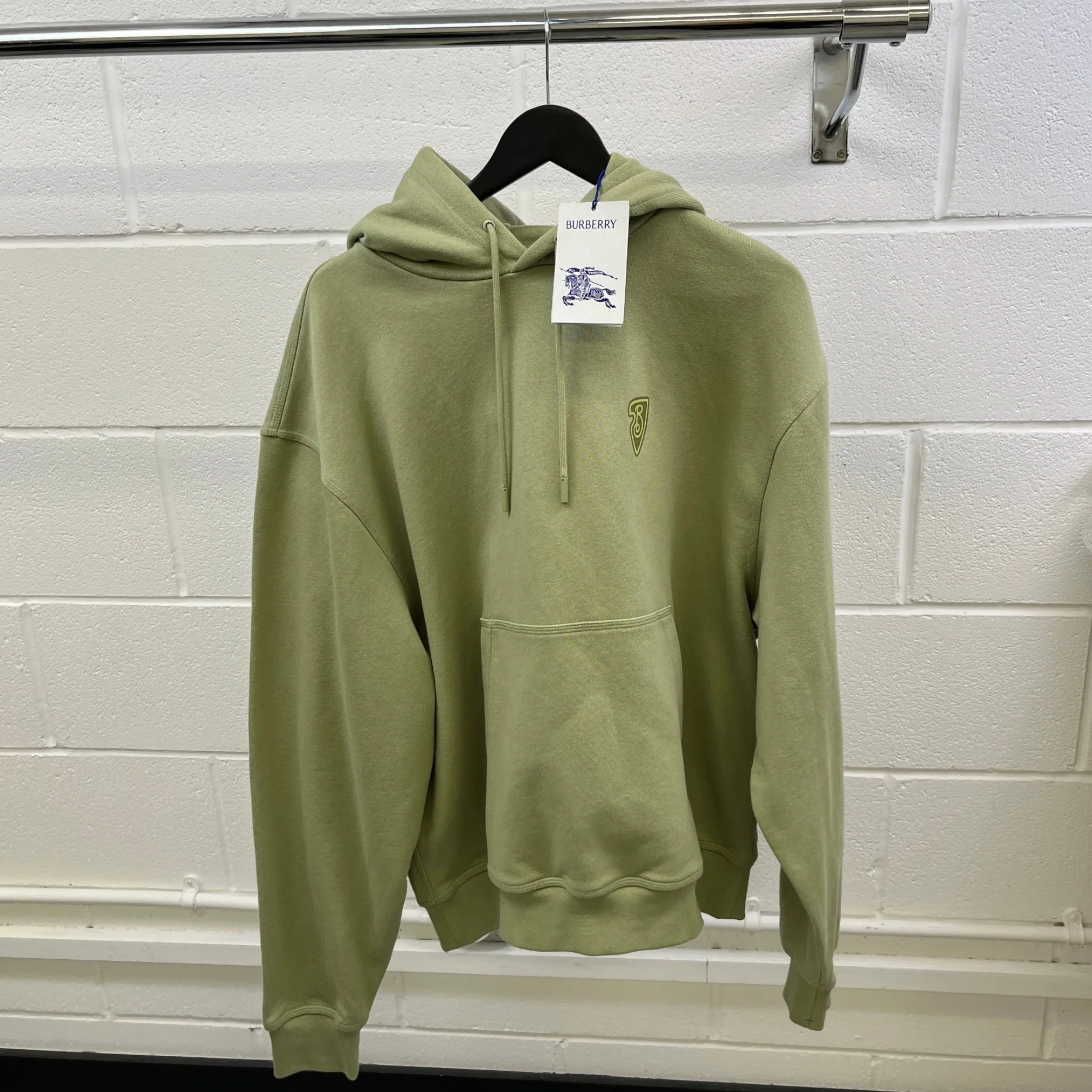 Men's Ekd Print Hoodie Green Size XL - Image 9