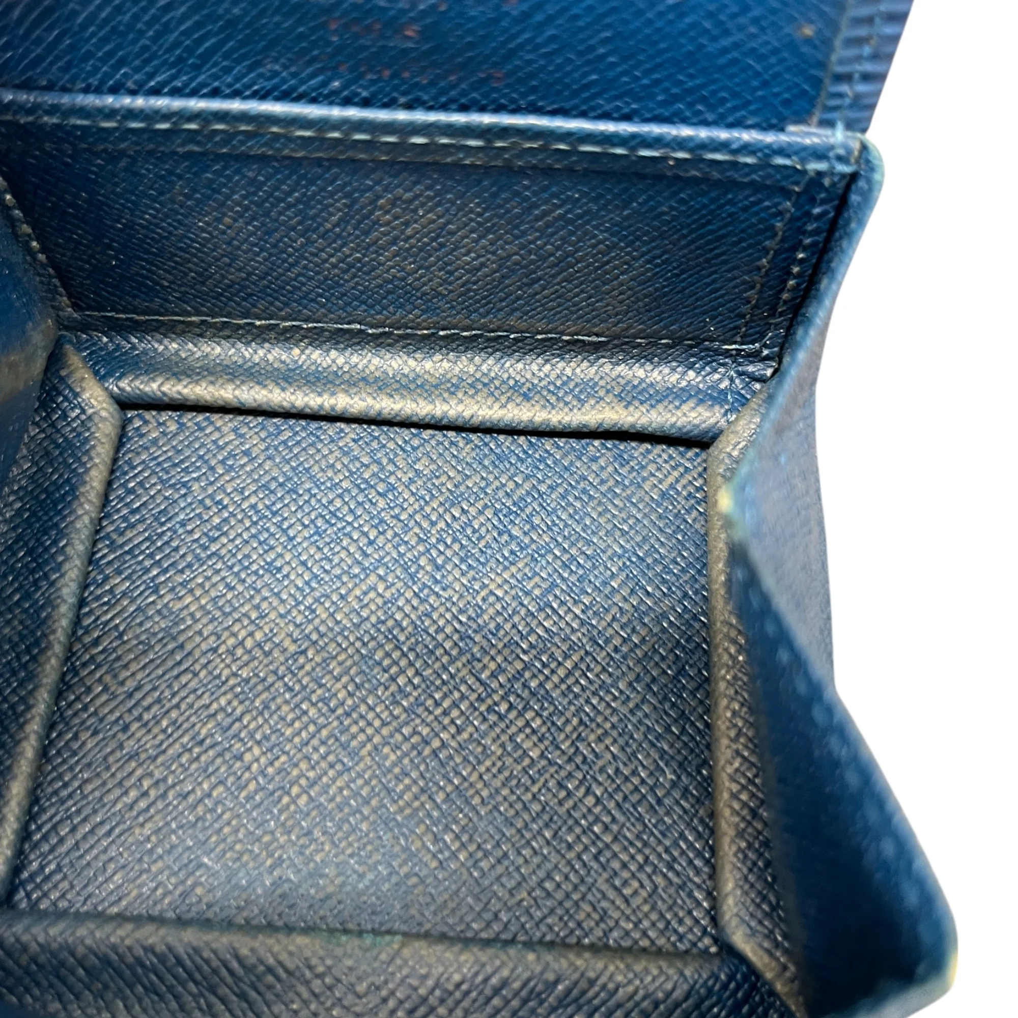 Men's Epi Coin Wallet Blue - Image 10