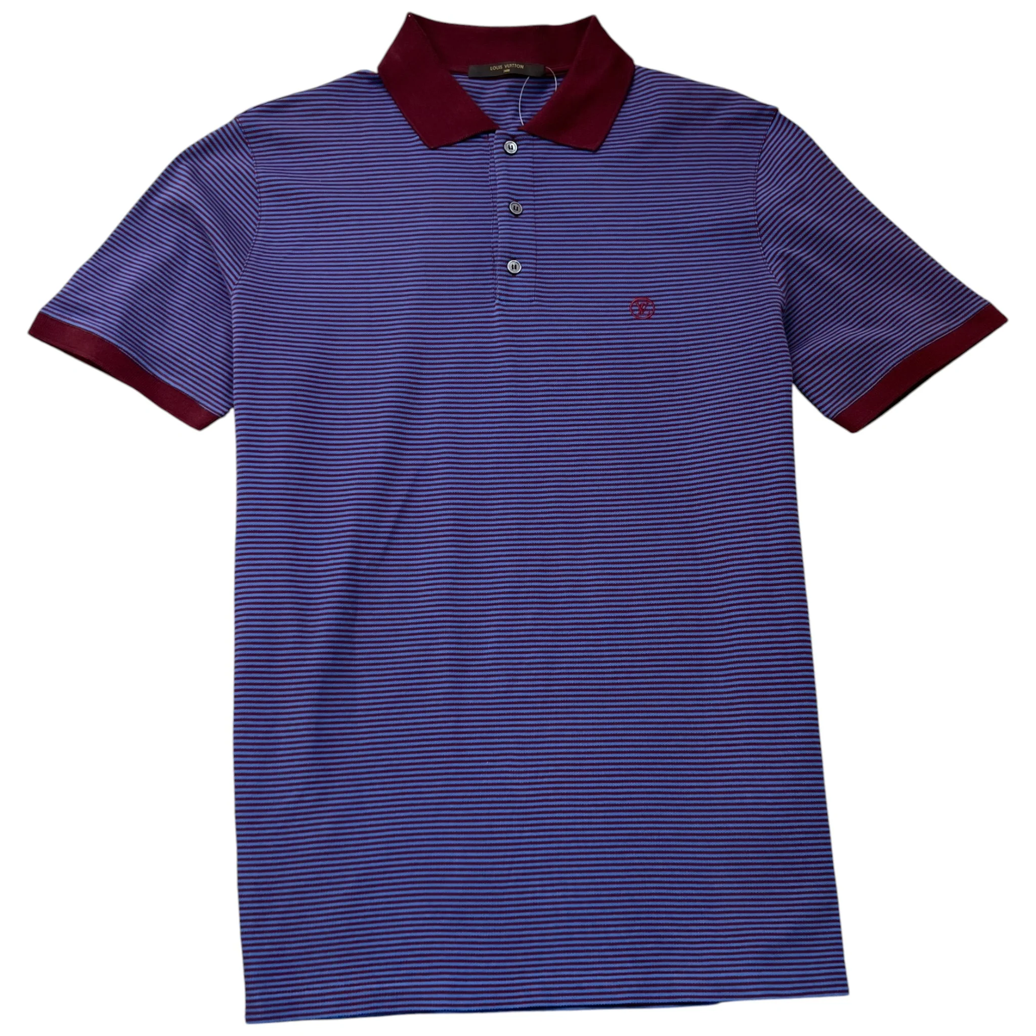 Men's Fil A Fil Striped Polo Shirt Multi-Coloured Size XL