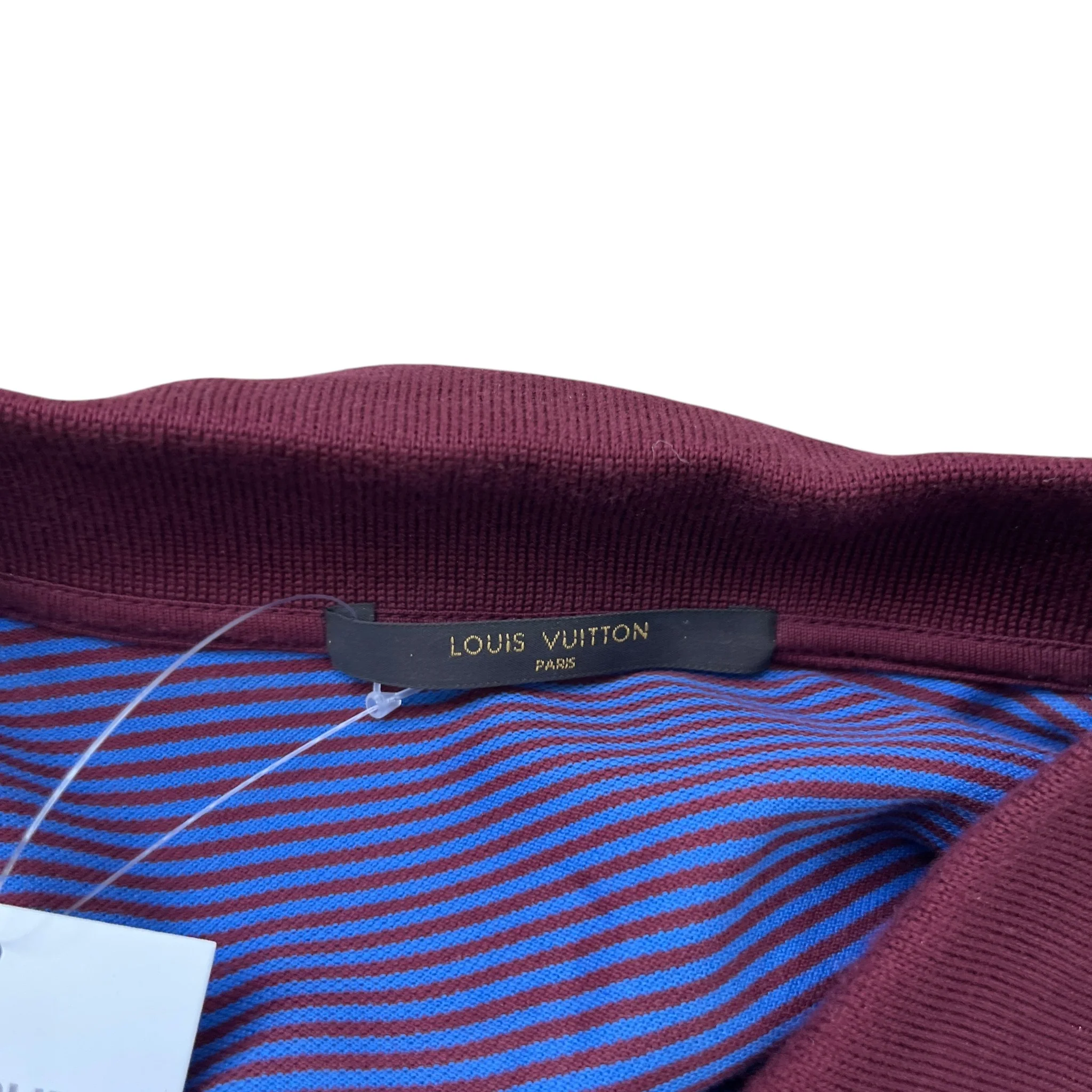 Men's Fil A Fil Striped Polo Shirt Multi-Coloured Size XL - Image 7