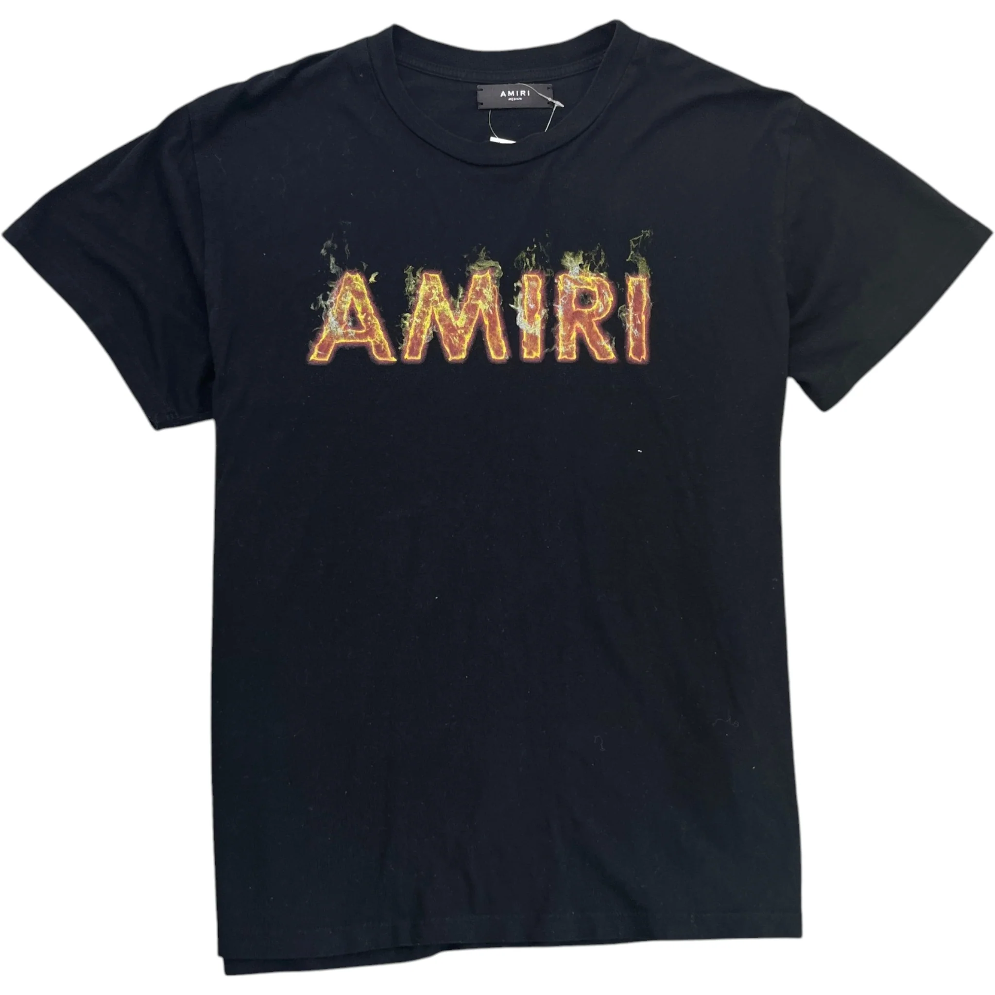 Men's Flame Logo T-Shirt Black Size M