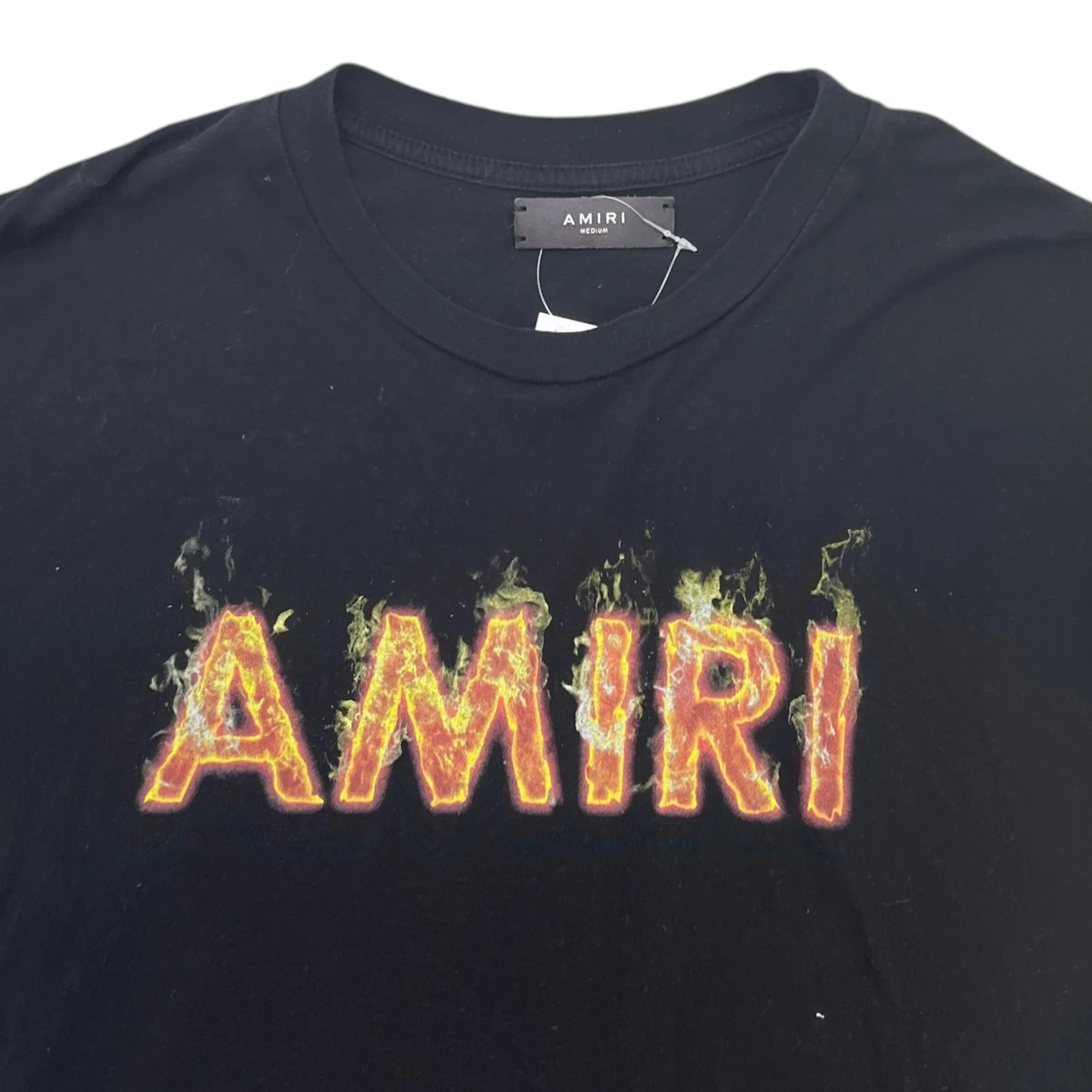 Men's Flame Logo T-Shirt Black Size M - Image 5