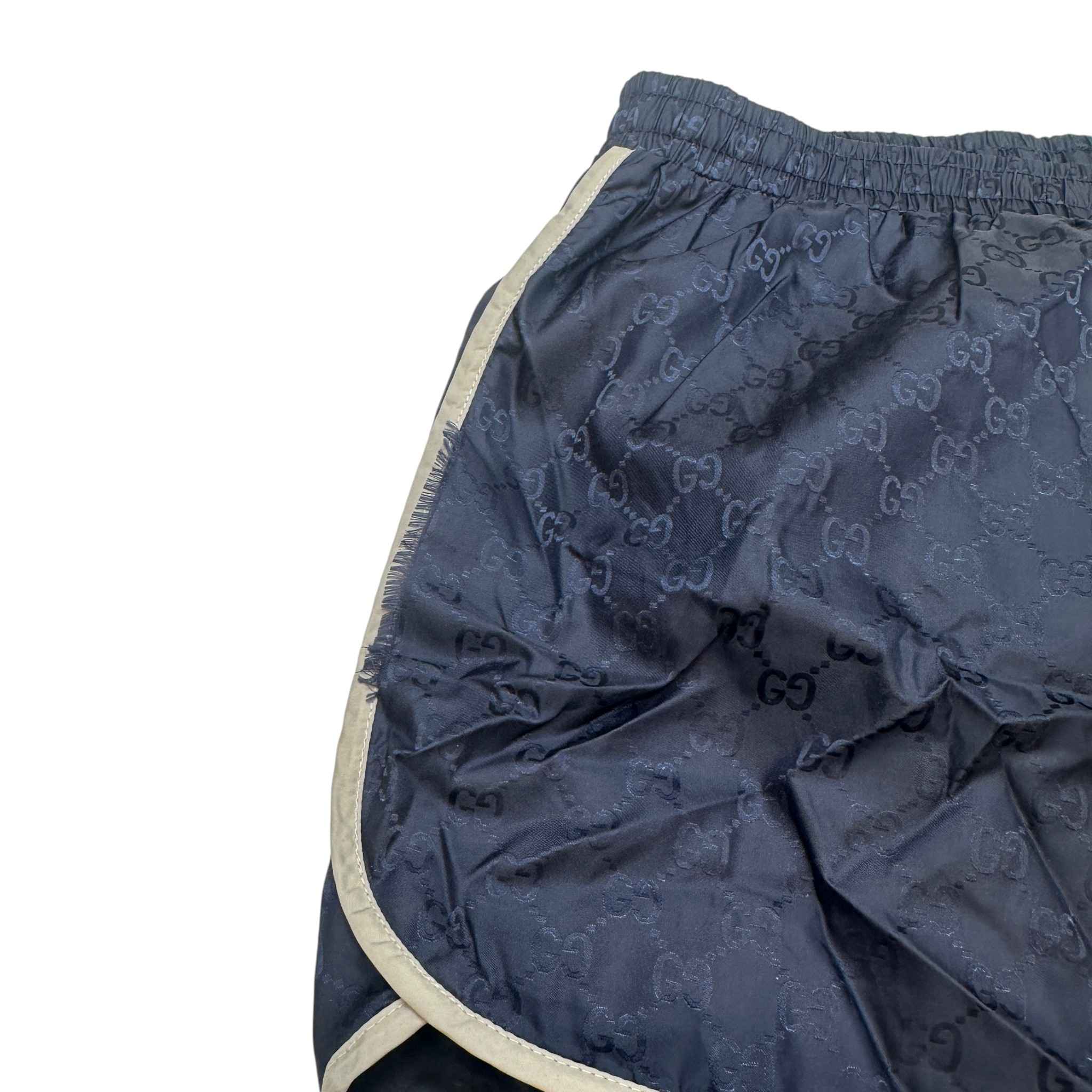 Men's Gg Supreme Bee Swim Shorts Navy Size W30 / IT 46 - Image 7