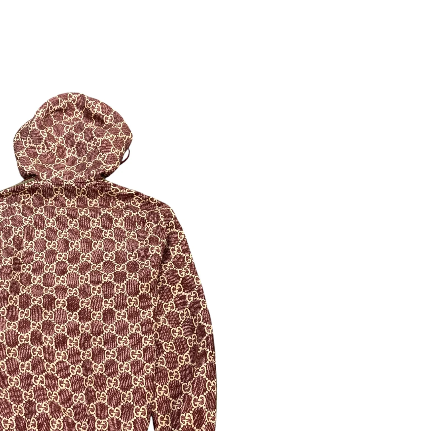 Men's Gg Supreme Jacket Burgundy Size M - Image 4