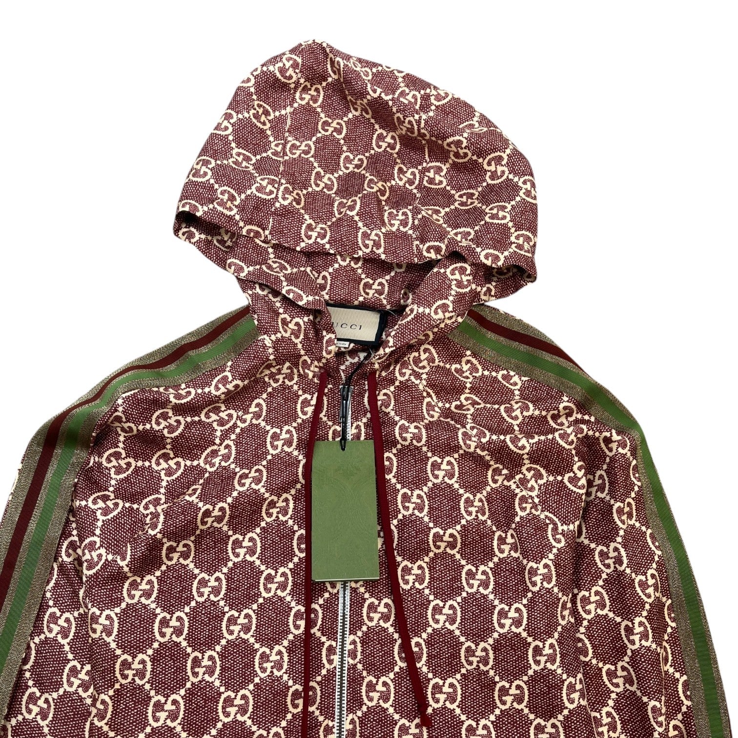 Men's Gg Supreme Jacket Burgundy Size M - Image 5