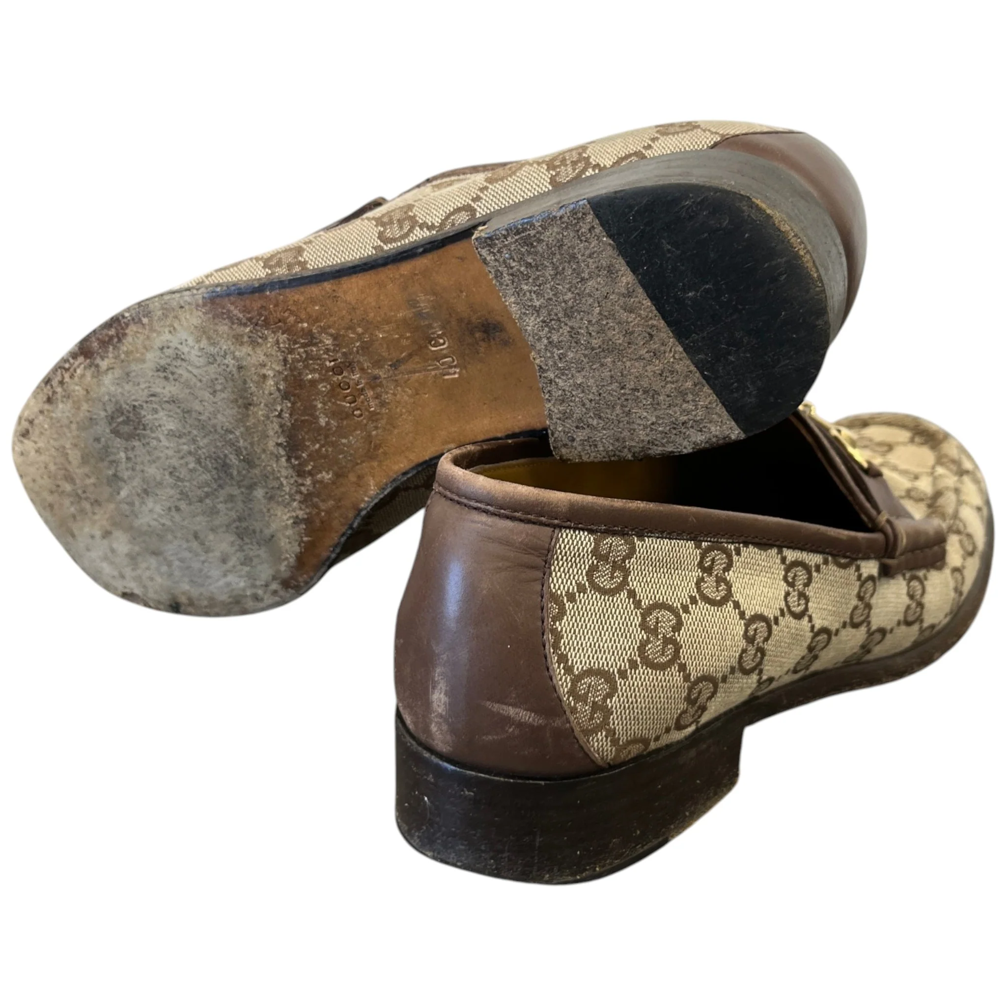 Men's Gg Supreme Jordaan Loafers Beige Size EU 40 / UK 6 - Image 10