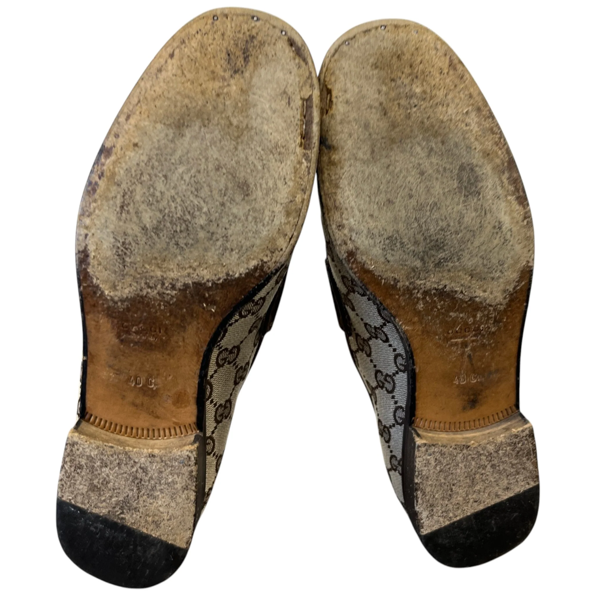 Men's Gg Supreme Jordaan Loafers Beige Size EU 40 / UK 6 - Image 11
