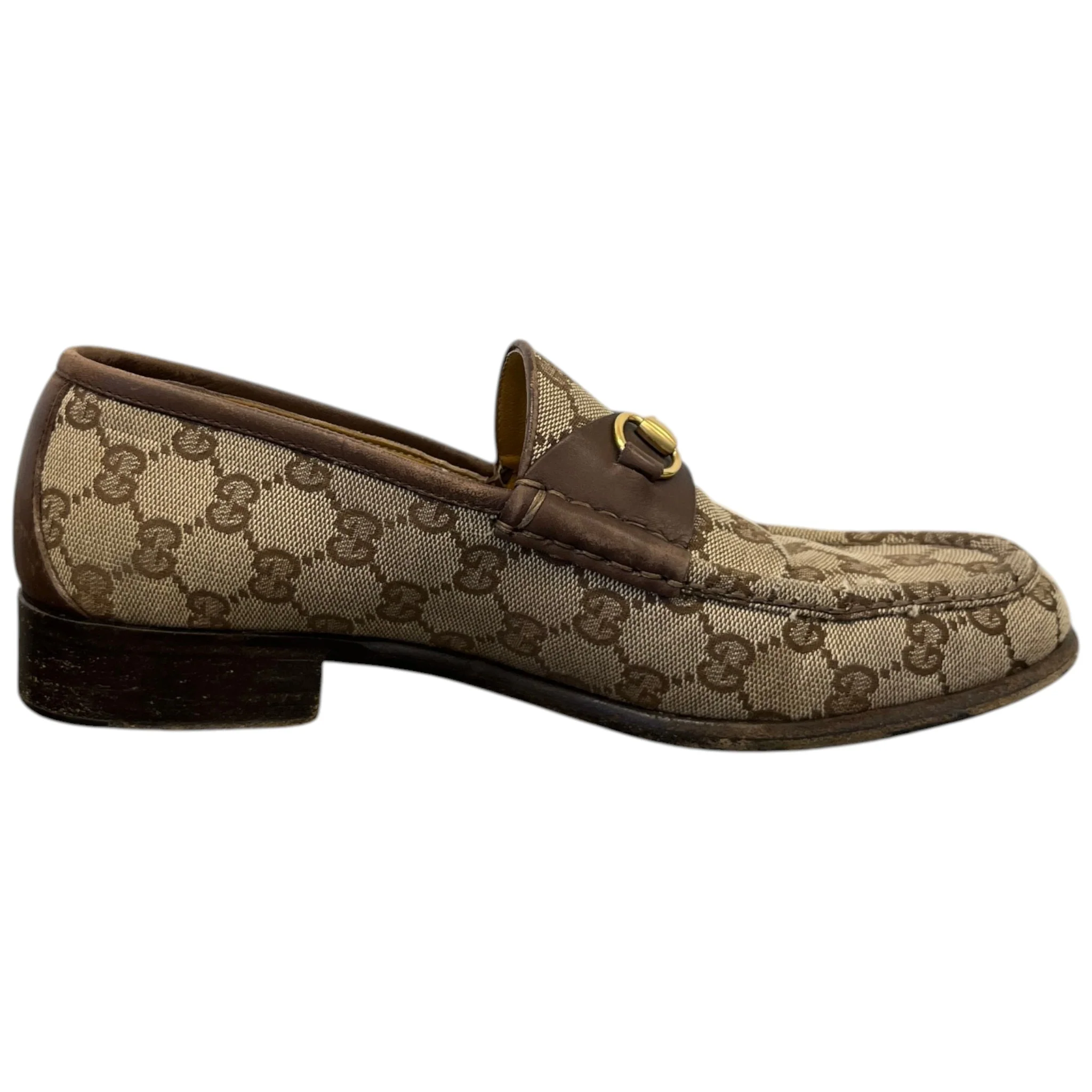 Men's Gg Supreme Jordaan Loafers Beige Size EU 40 / UK 6 - Image 4