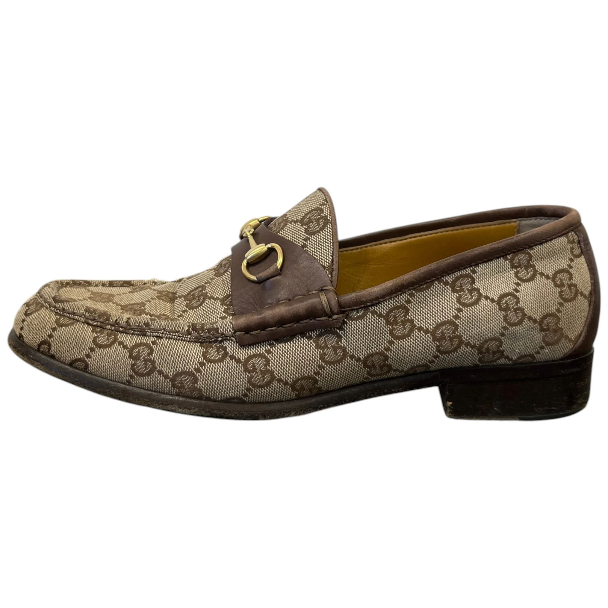Men's Gg Supreme Jordaan Loafers Beige Size EU 40 / UK 6 - Image 5