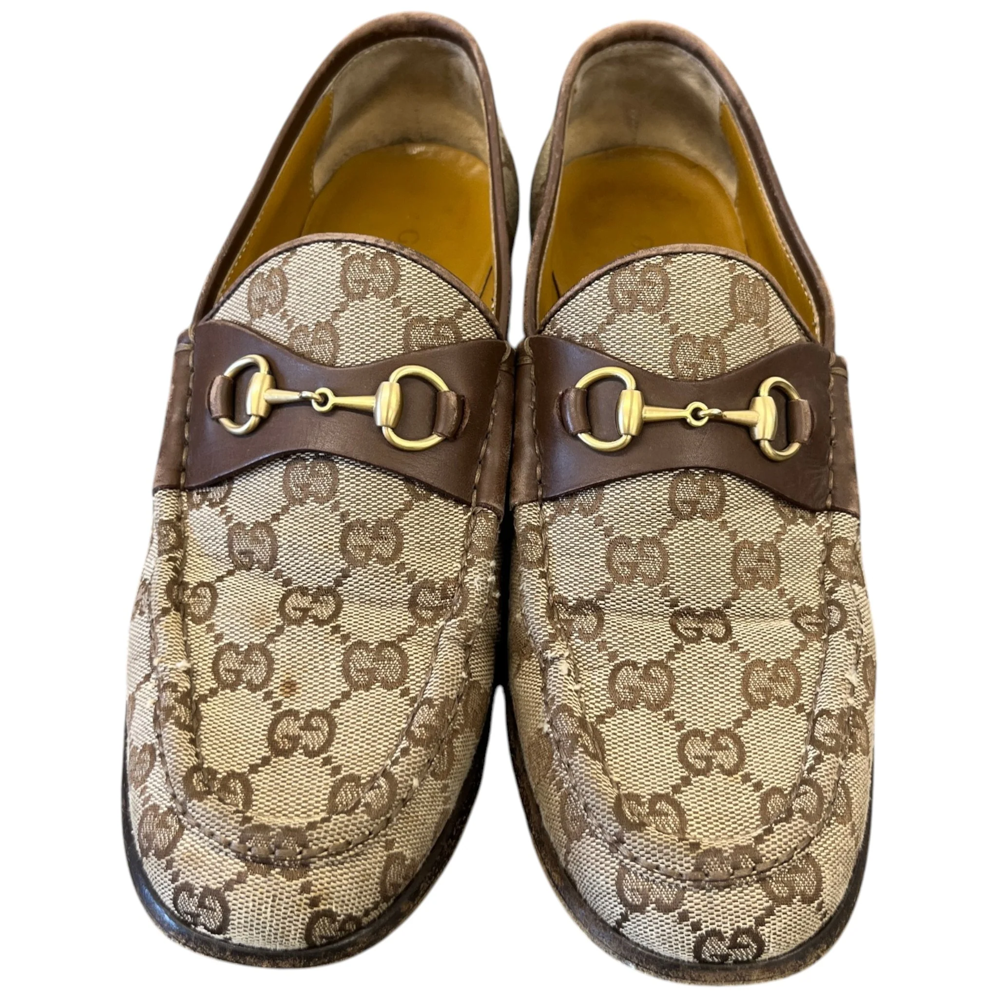 Men's Gg Supreme Jordaan Loafers Beige Size EU 40 / UK 6 - Image 6