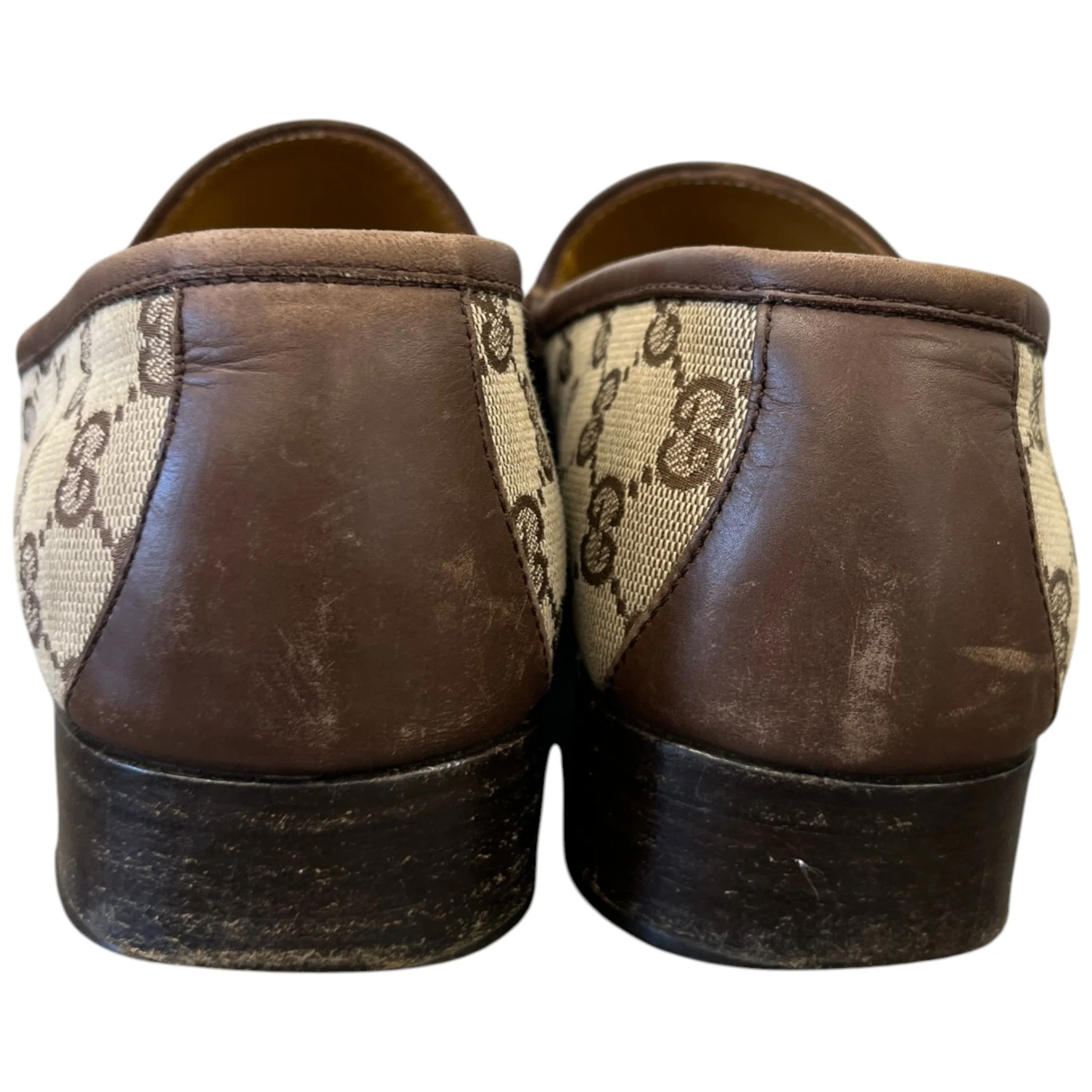Men's Gg Supreme Jordaan Loafers Beige Size EU 40 / UK 6 - Image 7