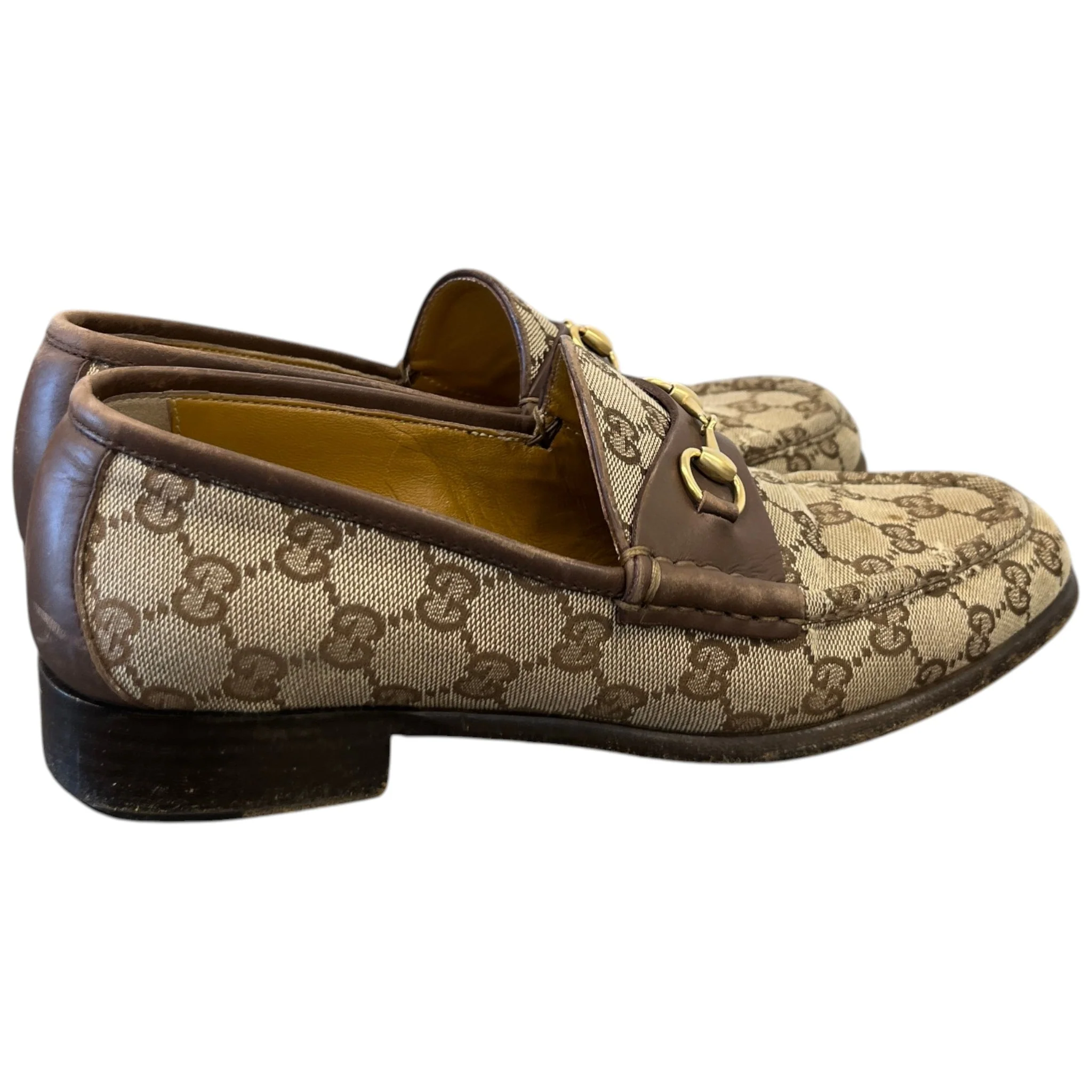 Men's Gg Supreme Jordaan Loafers Beige Size EU 40 / UK 6 - Image 8