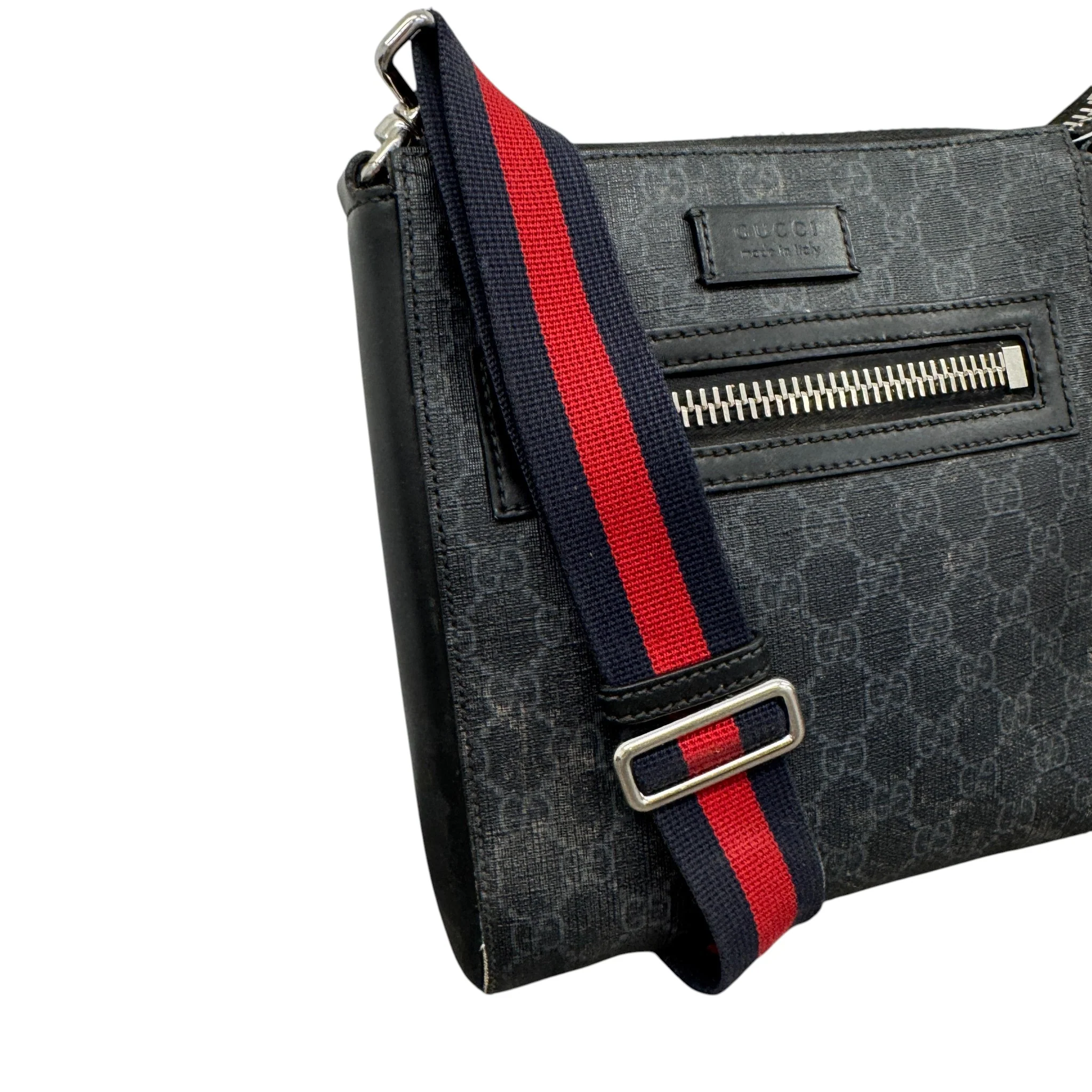 Men's Gg Supreme Messenger Bag Black - Image 5