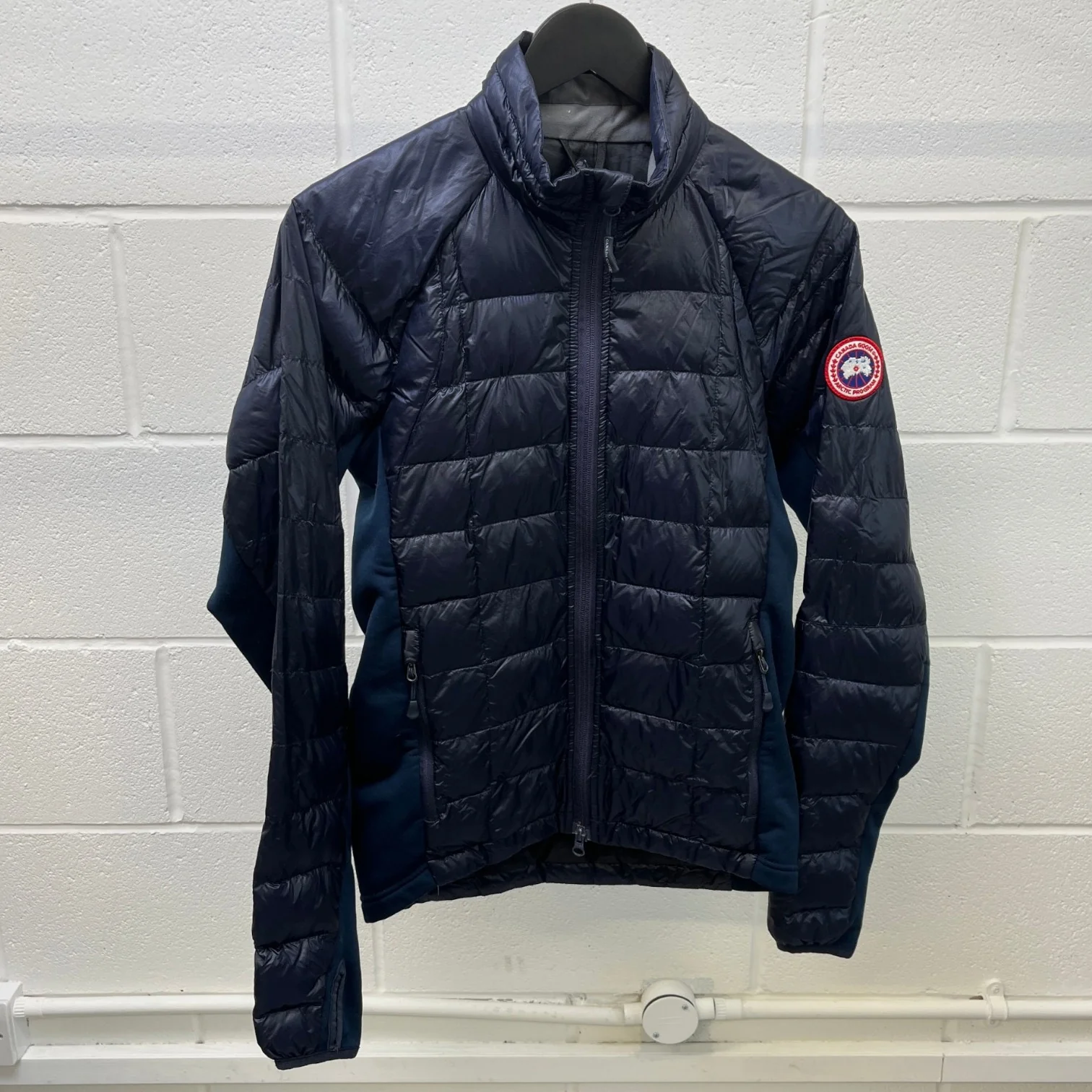 Men's Hybridge Lite Down Jacket Navy Size S - Image 7