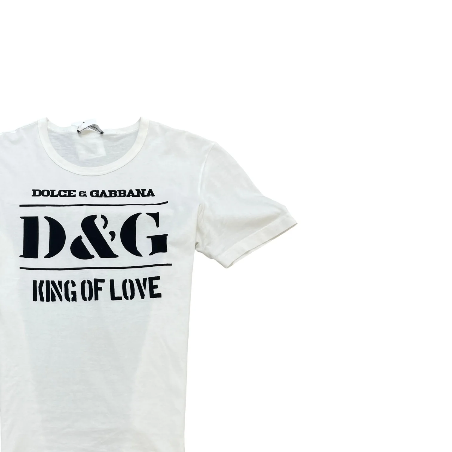 Men's King Of Love Logo T-Shirt White Size IT 44 / UK XS - Image 3