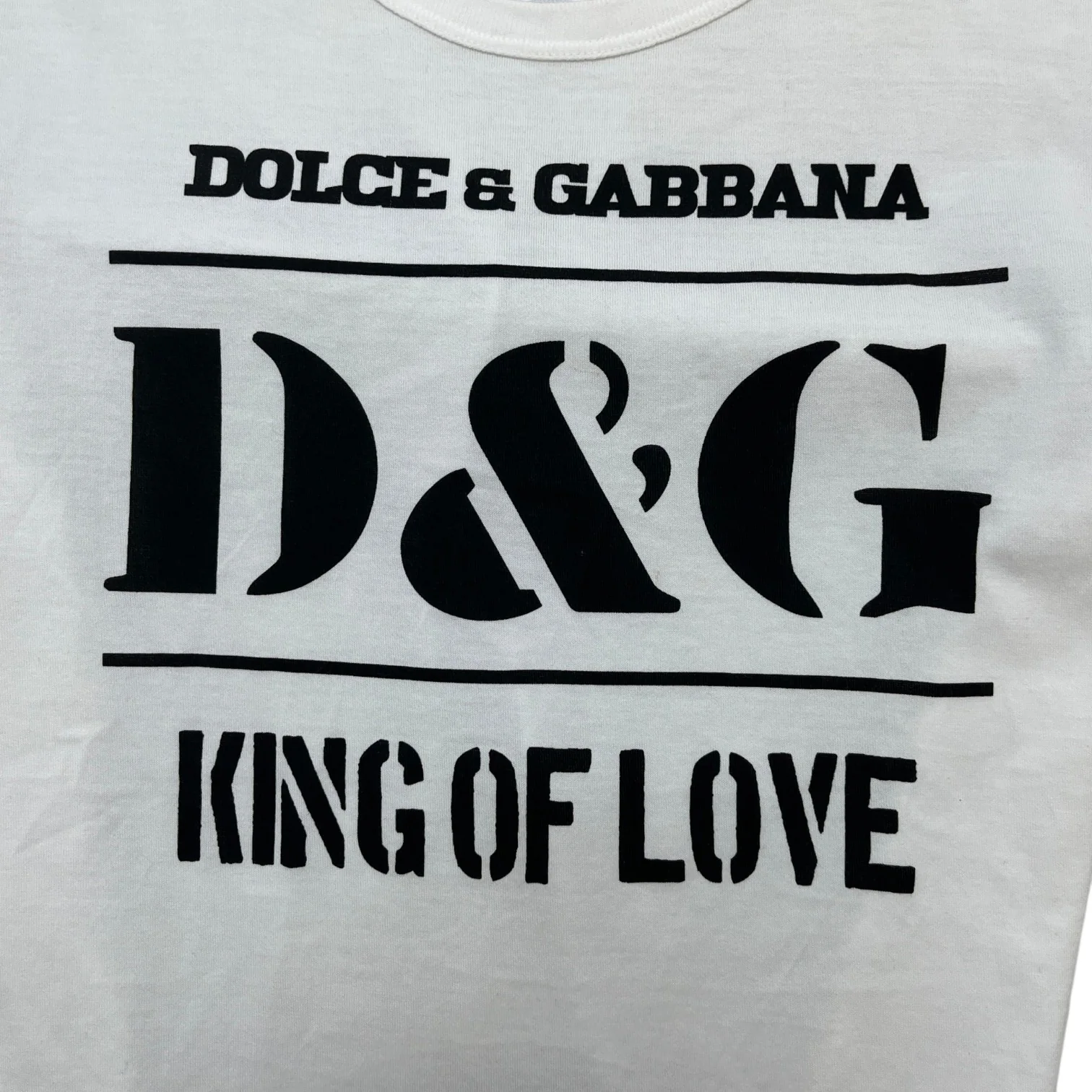Men's King Of Love Logo T-Shirt White Size IT 44 / UK XS - Image 6