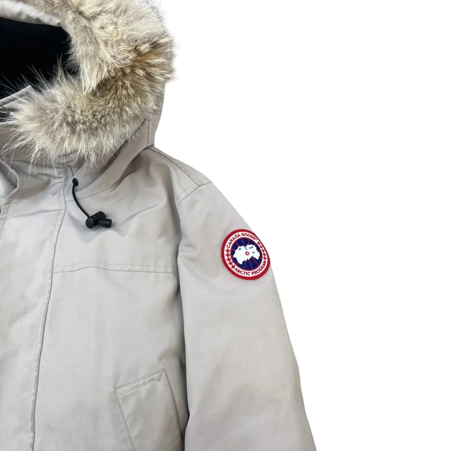 Men's Langford Limestone Down Jacket Beige Size S - Image 5