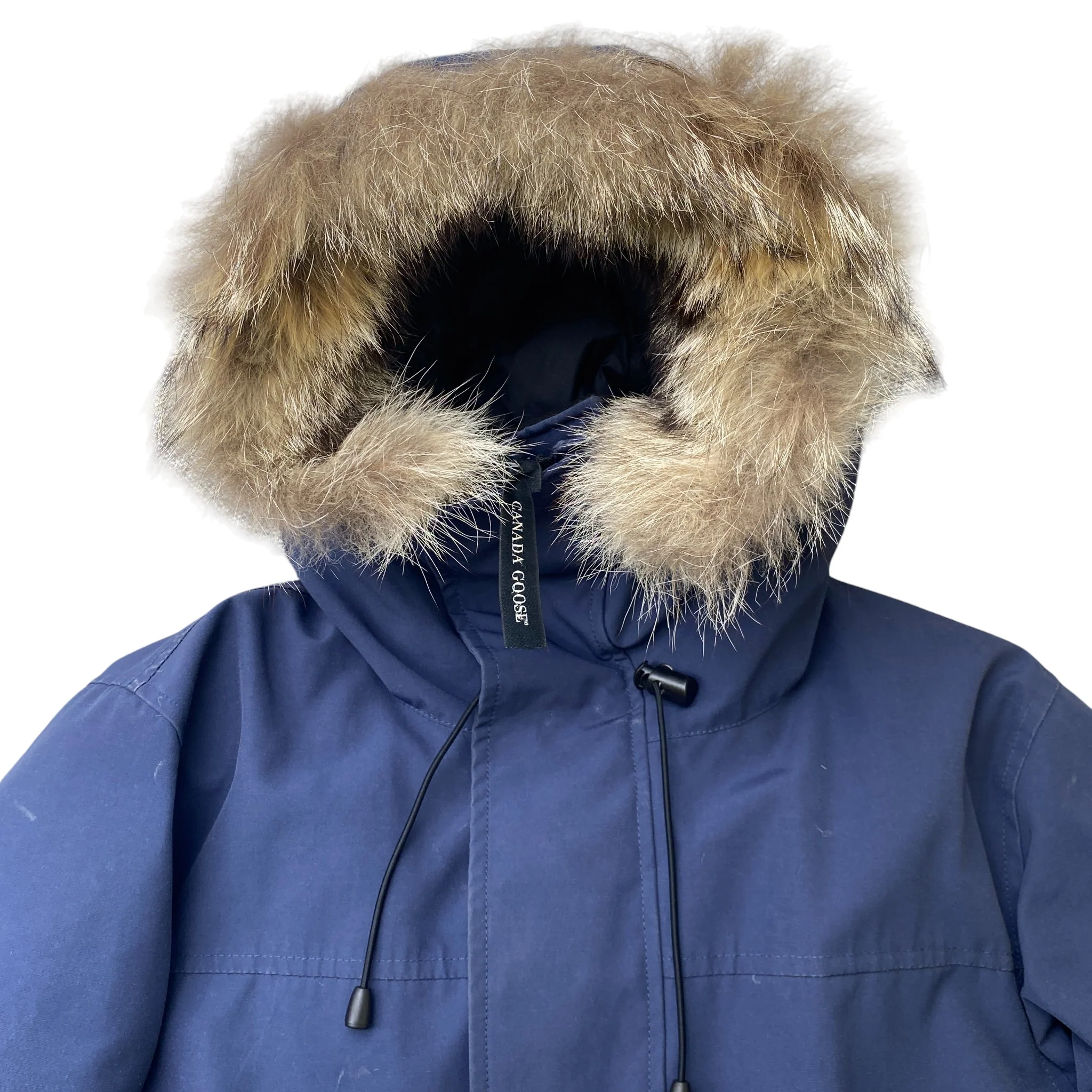 Men's Langford Parka Down Jacket Navy Size M - Image 5