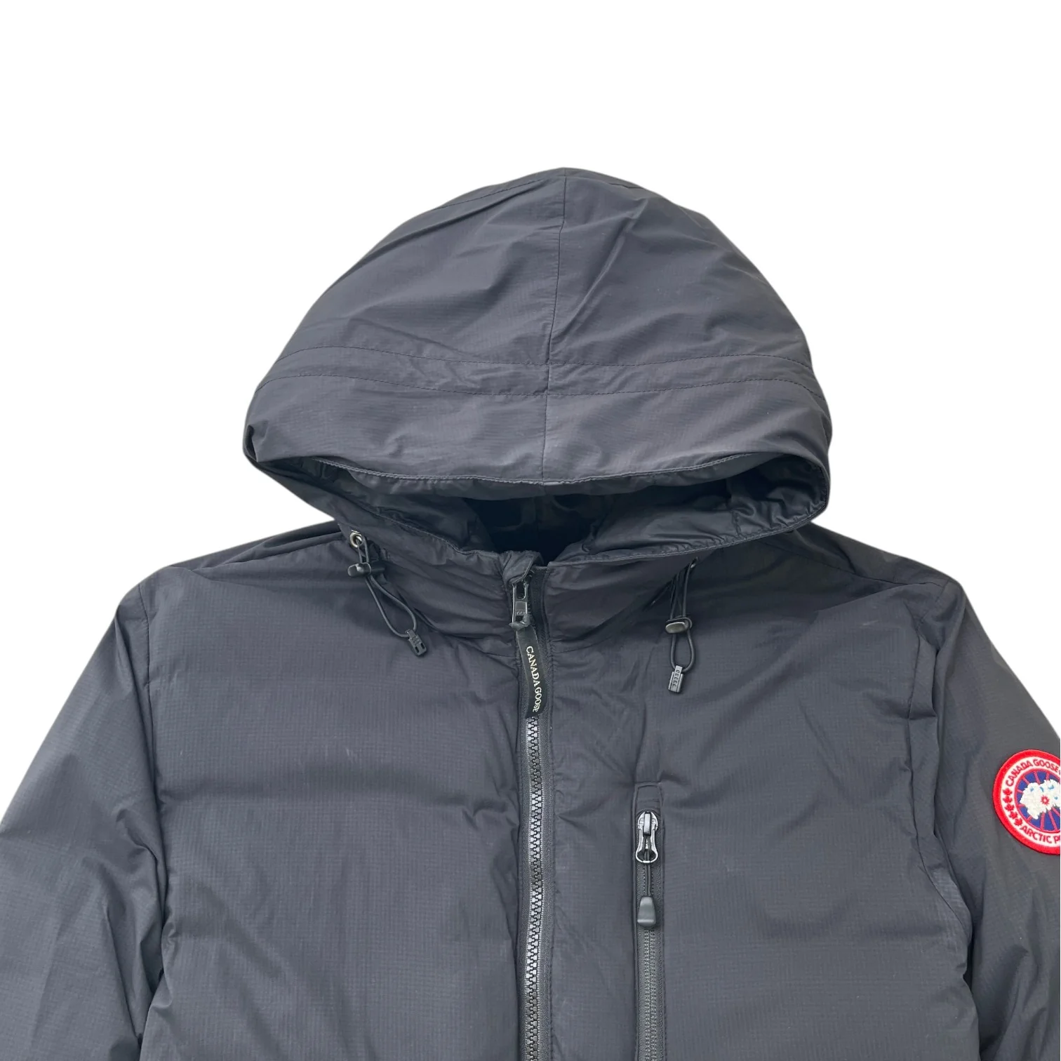Men's Lodge Hoody Down Jacket Black Size S - Image 6