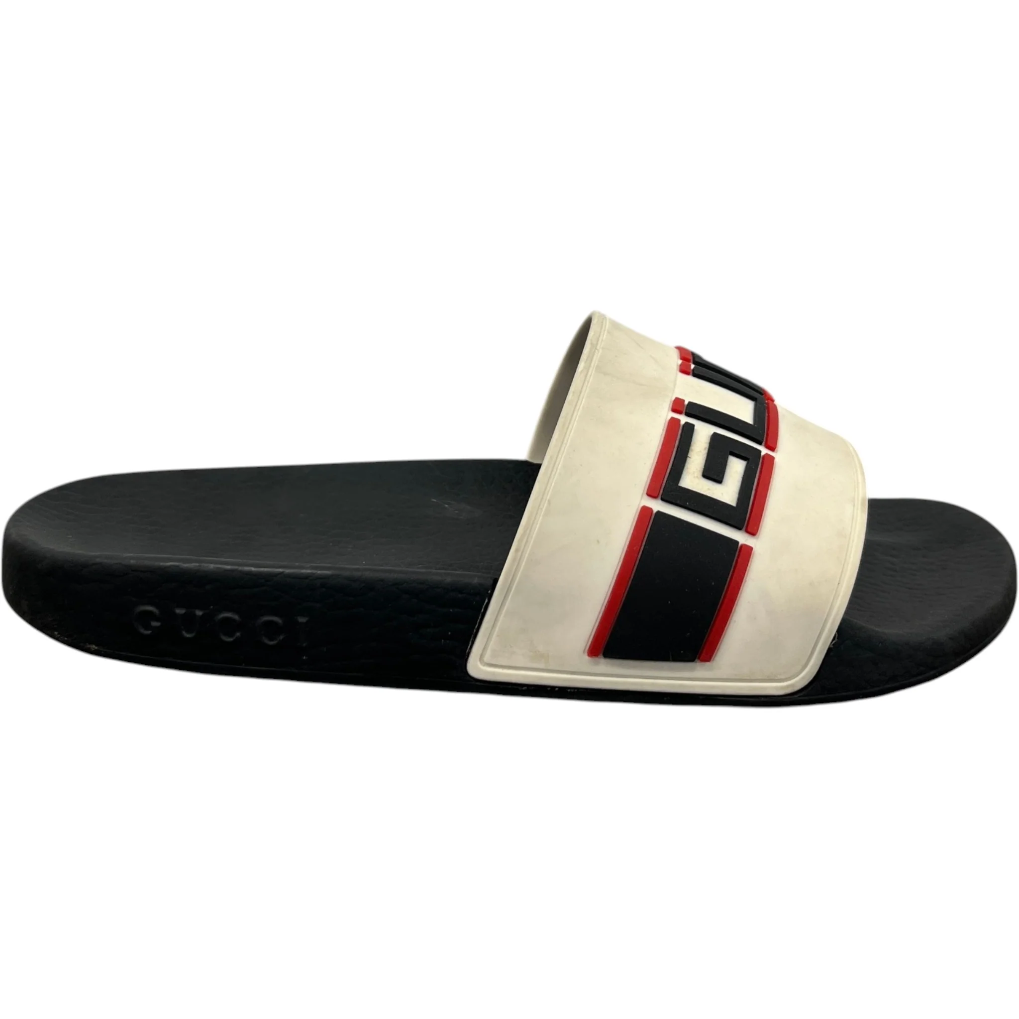 Men's Logo Pool Slides Black Size EU 41 / UK 7