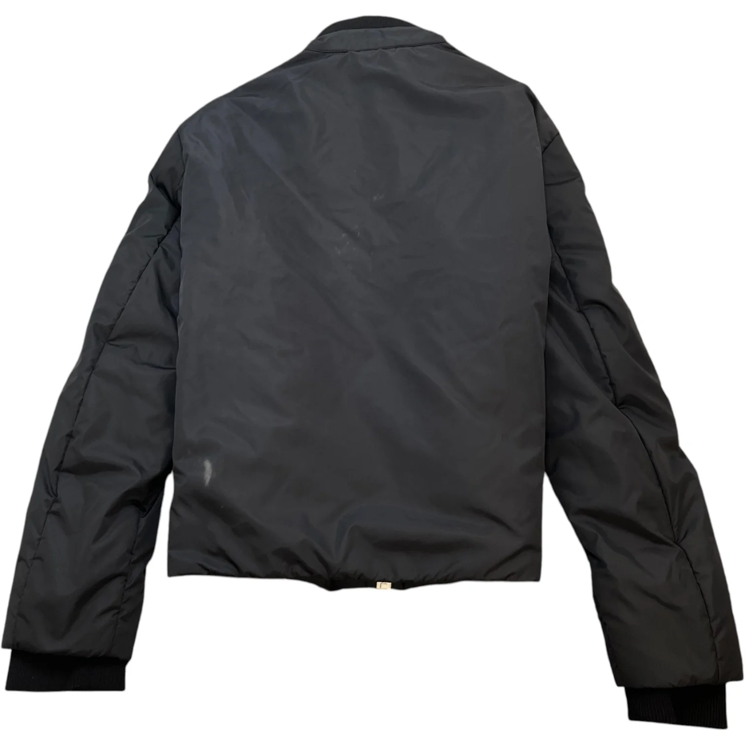 Men's Logo Print Lightweight Puffer Jacket Black Size XL - Image 2