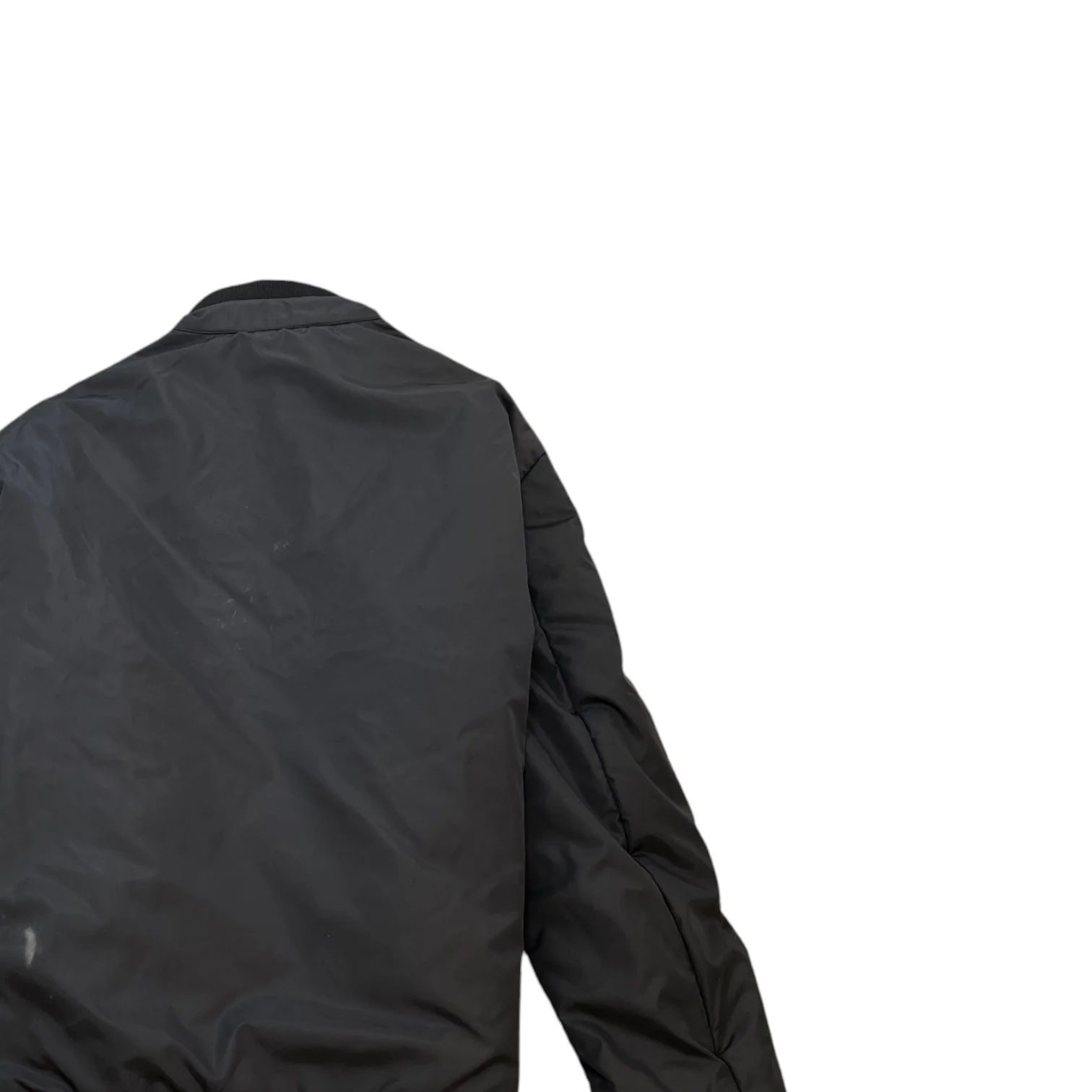 Men's Logo Print Lightweight Puffer Jacket Black Size XL - Image 4