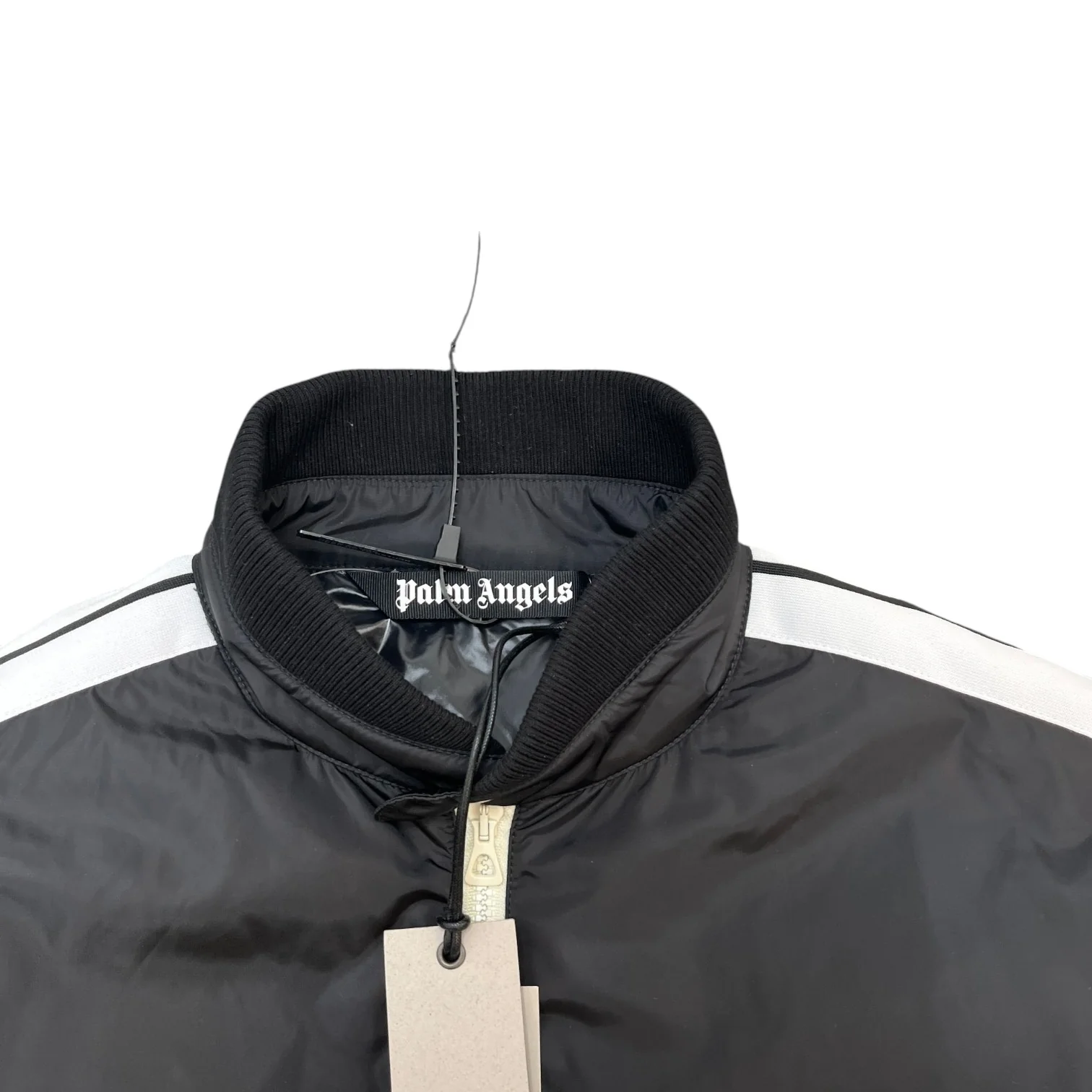 Men's Logo Print Lightweight Puffer Jacket Black Size XL - Image 5