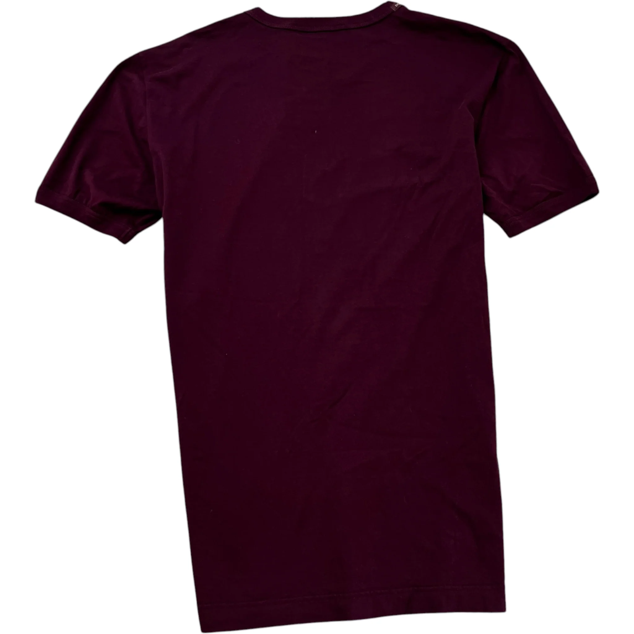 Men's Logo Print T-Shirt Burgundy Size IT 46 / UK S - Image 2