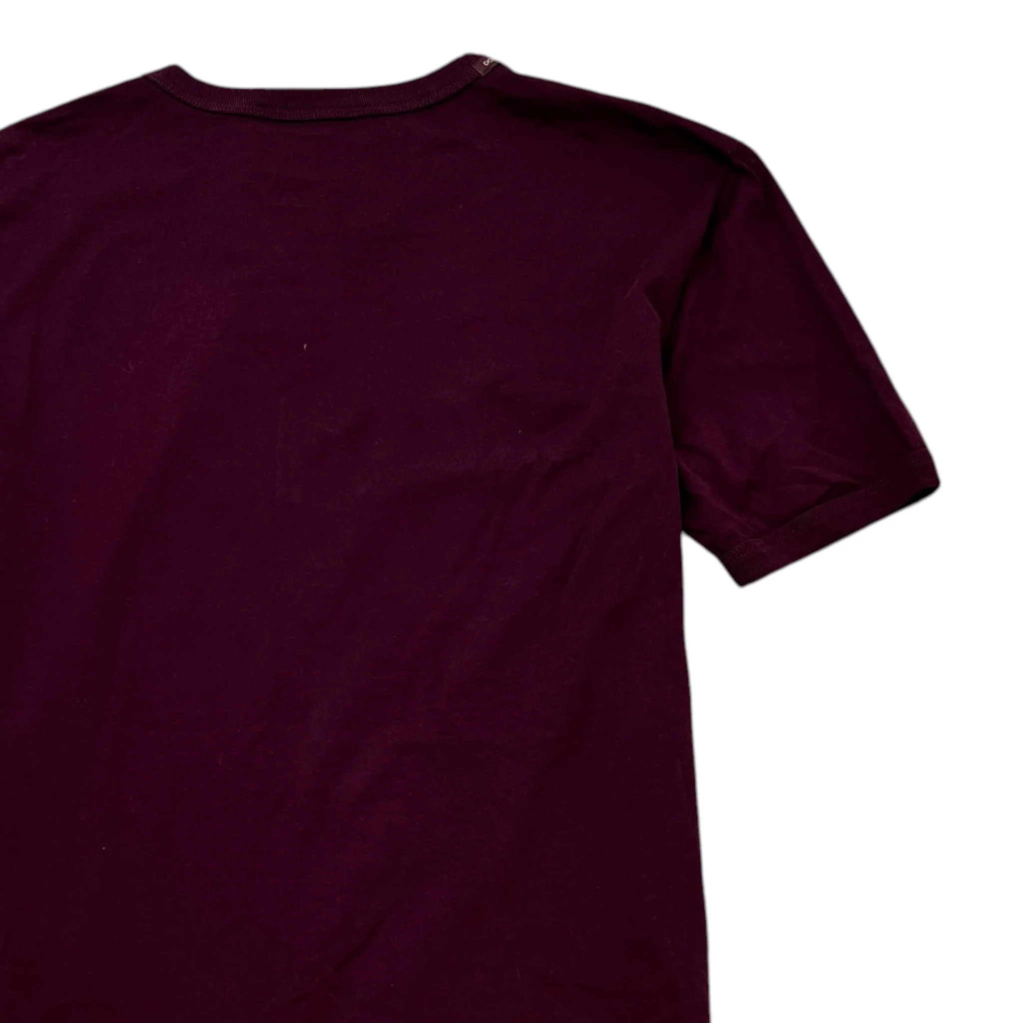 Men's Logo Print T-Shirt Burgundy Size IT 46 / UK S - Image 4