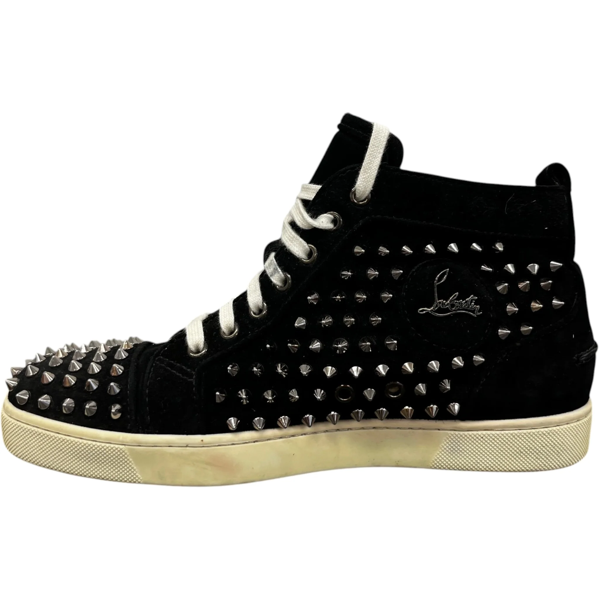 Men's Lou Spikes High Trainers Black Size EU 40 / UK 6 - Image 2