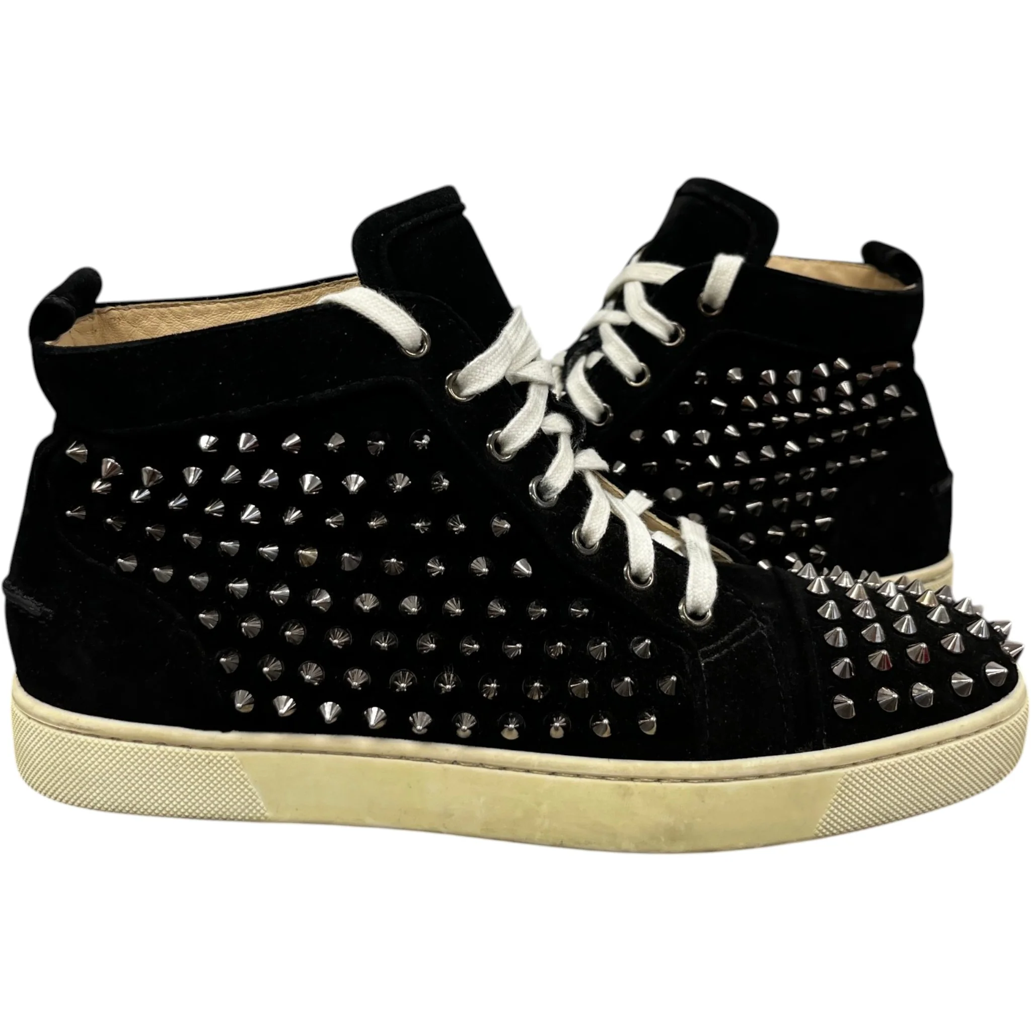 Men's Lou Spikes High Trainers Black Size EU 40 / UK 6 - Image 3